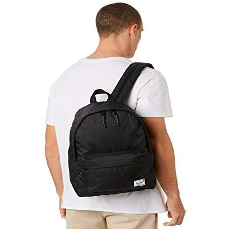 Herschel Backpack, Black, Classic 24 L Black 16.5″ H X 12″ W X 5.5″ D