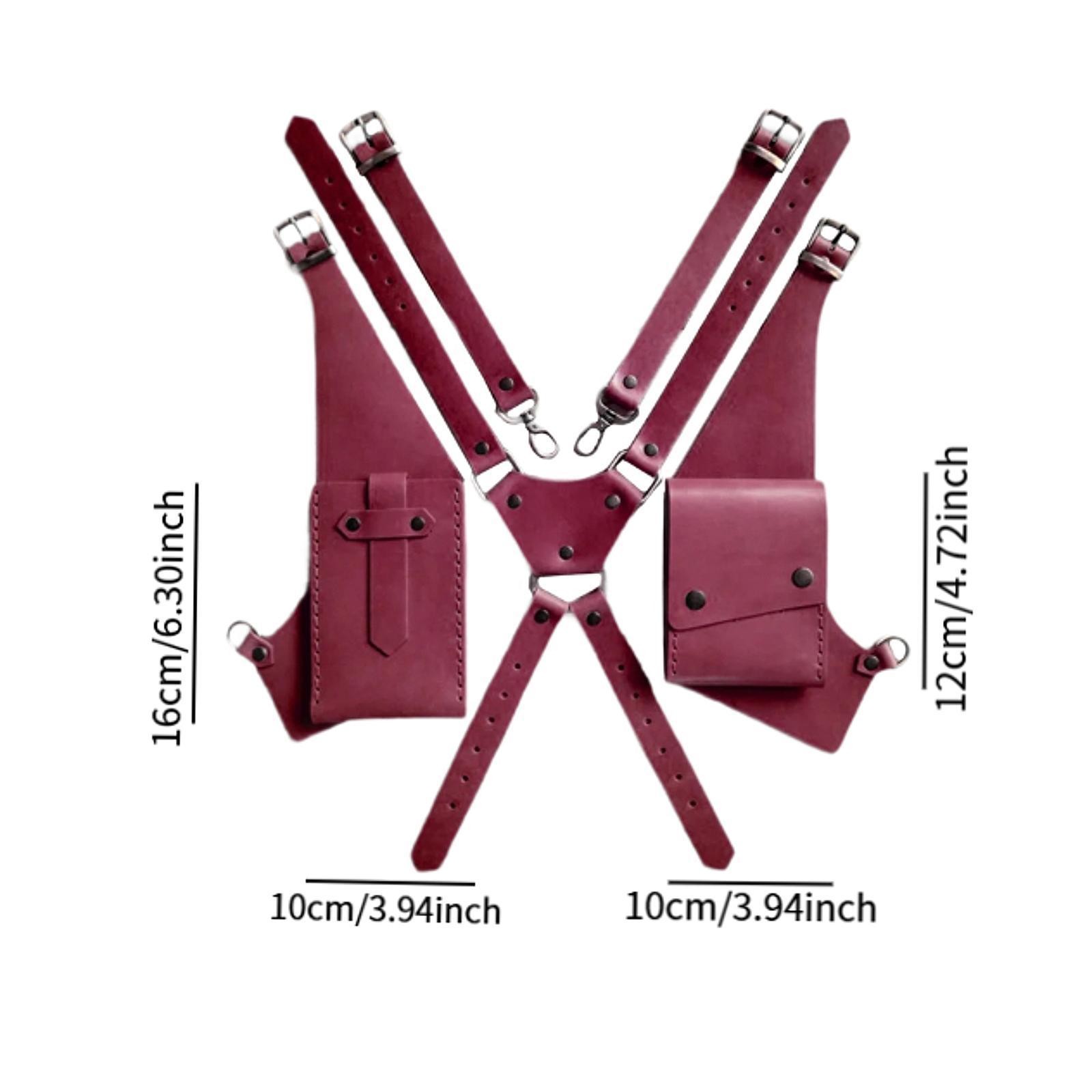 Steampunk Shoulder Harness Bag Underarm Strap Shoulder Bag for Costume Accessory
