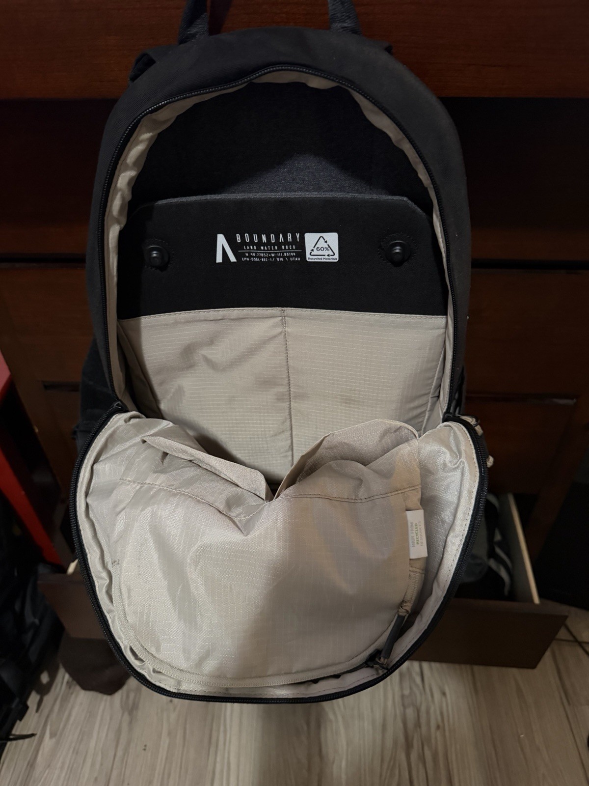 Boundary Supply Rennen Classic Daypack Black Canvas