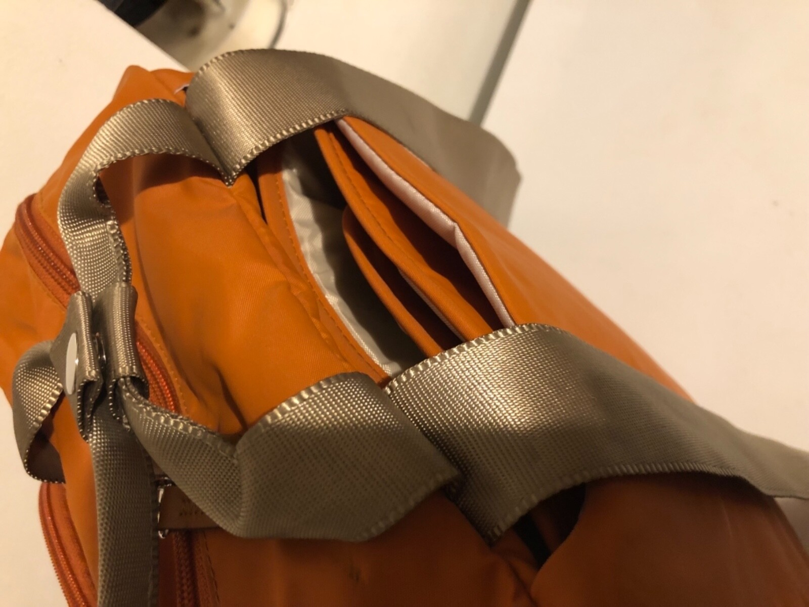 Bebamour Unisex Multifunction Backpack Diaper Bag Orange sold out everywhere