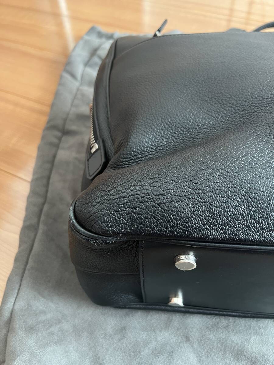 Used Tom Ford Large Capacity Business Bag Briefcase Black H 30 x W 47 x D 15cm