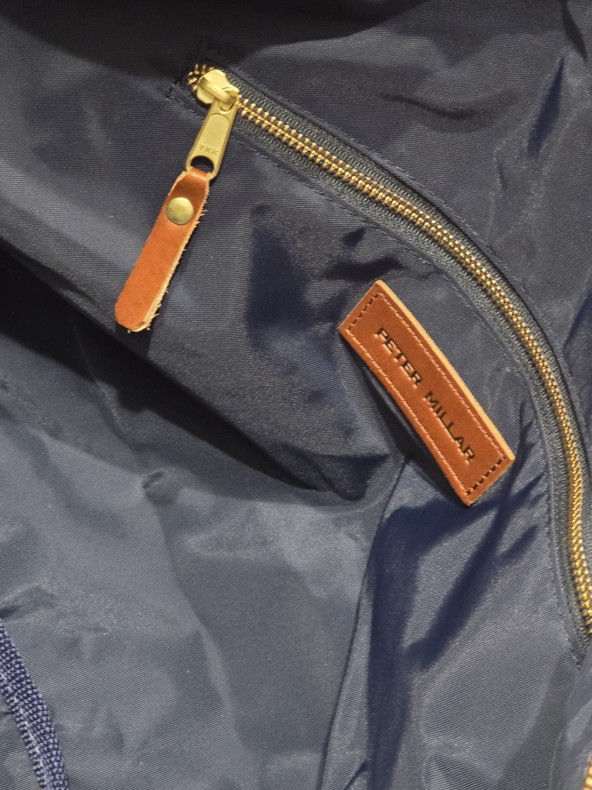 Peter Millar Crown Duffle Bag Blue Canvas Weekender Adventurer Travel 21x13x9