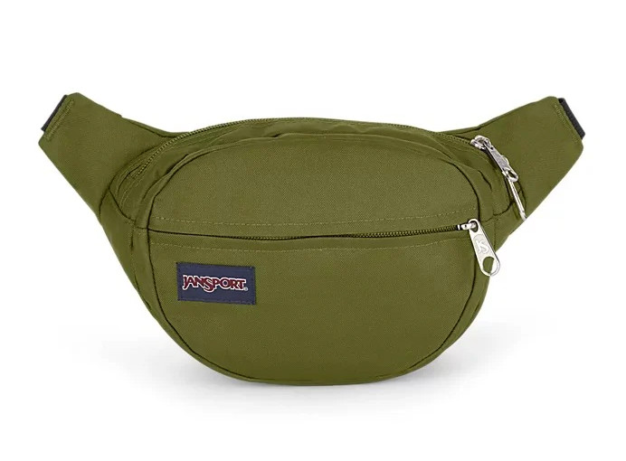 JanSport Fifth Avenue Olive Green Fanny Pack 2.5L Waist Bag Travel