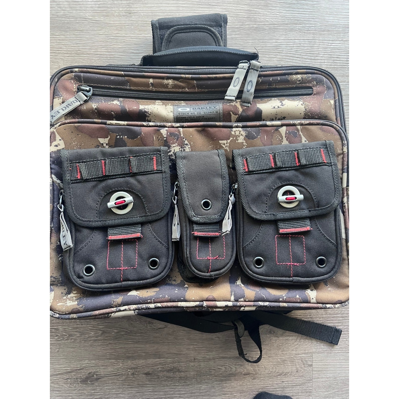 Oakley Tactical Field Gear Camo Messenger Laptop Bag Backpack Brown Camouflage