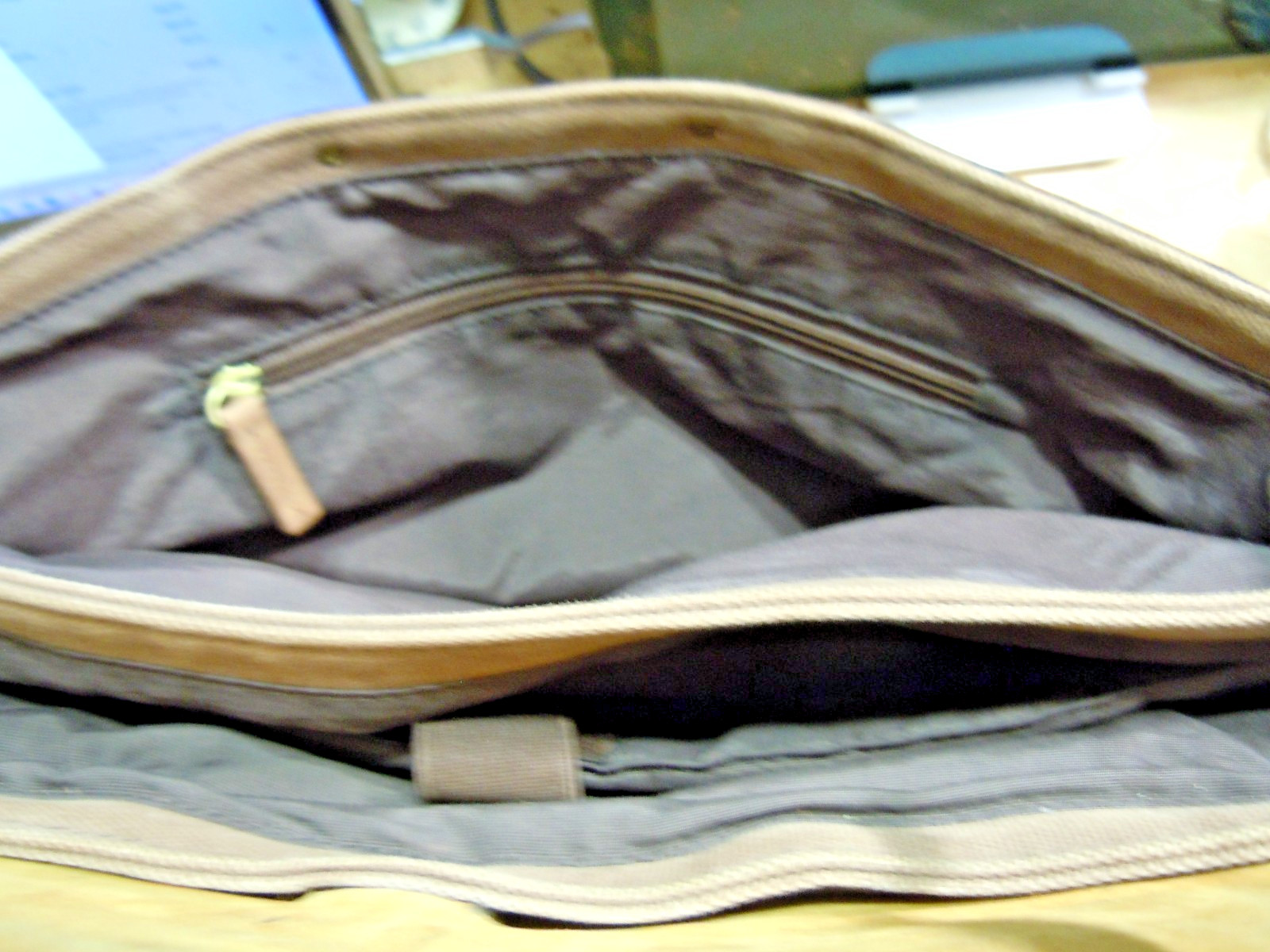 vintage Pendleton Wool Messenger Leather Satchel Brown Briefcase (on sale) #2