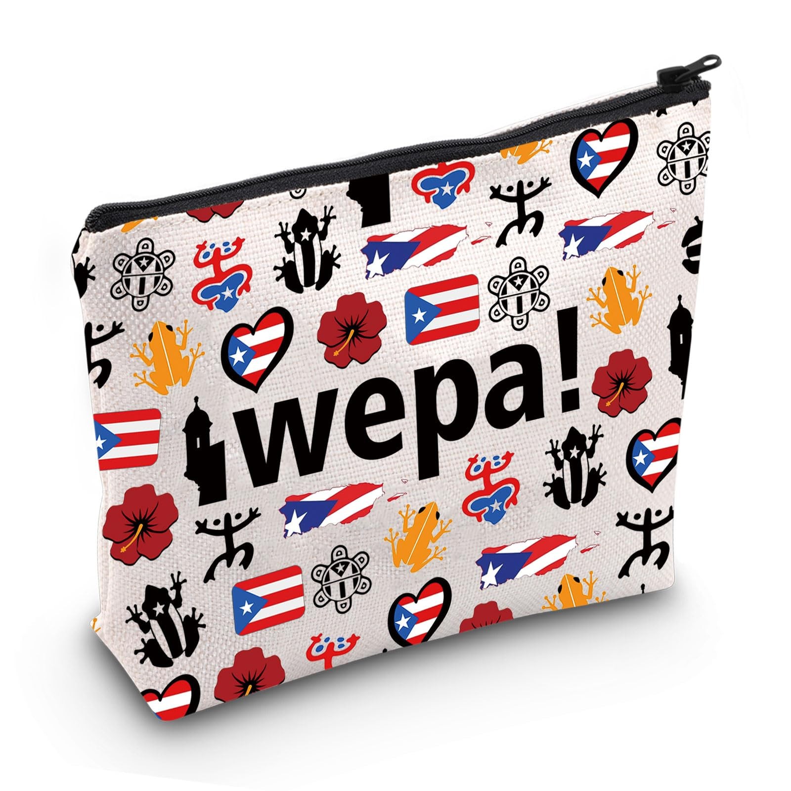 JXGZSO Puerto Rican Flag 23.5 cm ( 9.25 inch ) * 17 ( 6.69 inch), wepa Bag