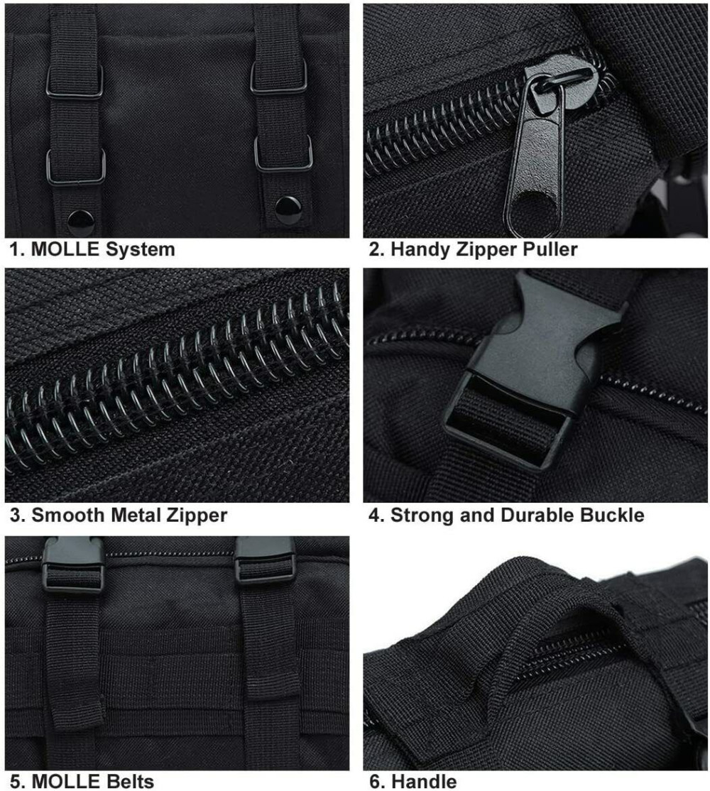 Mens Outdoor Tactical Duffle Bag Shoulder Bag Sports Gym Travel Hiking Small Bag