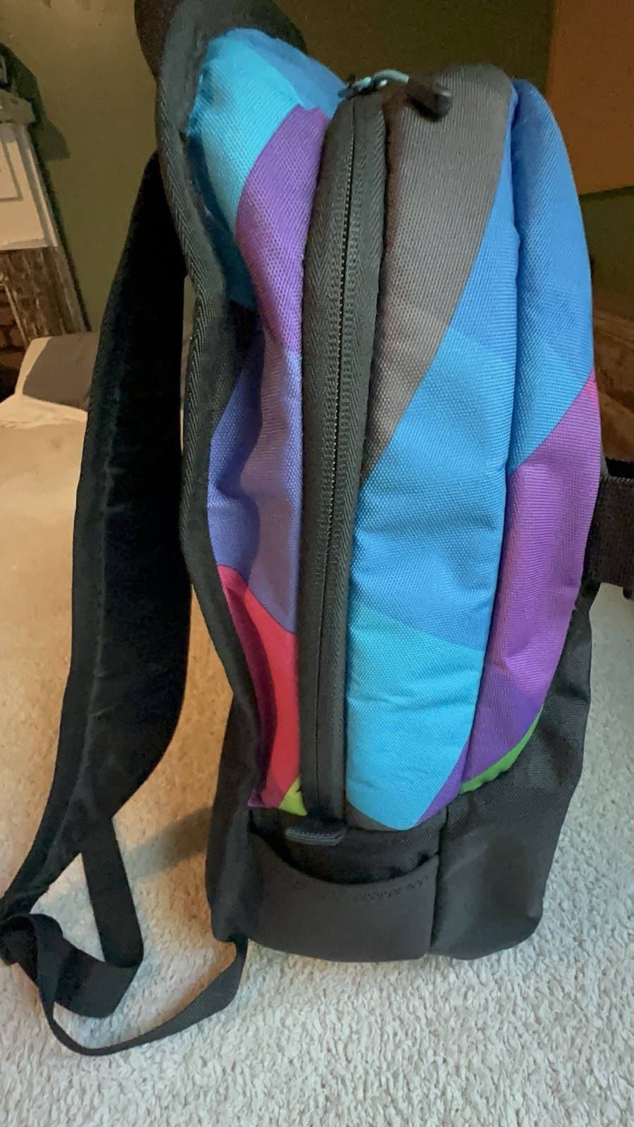 Hurley Colorful Honor Role Backpack School Skateboard Book Bag Gym Bag Carryon