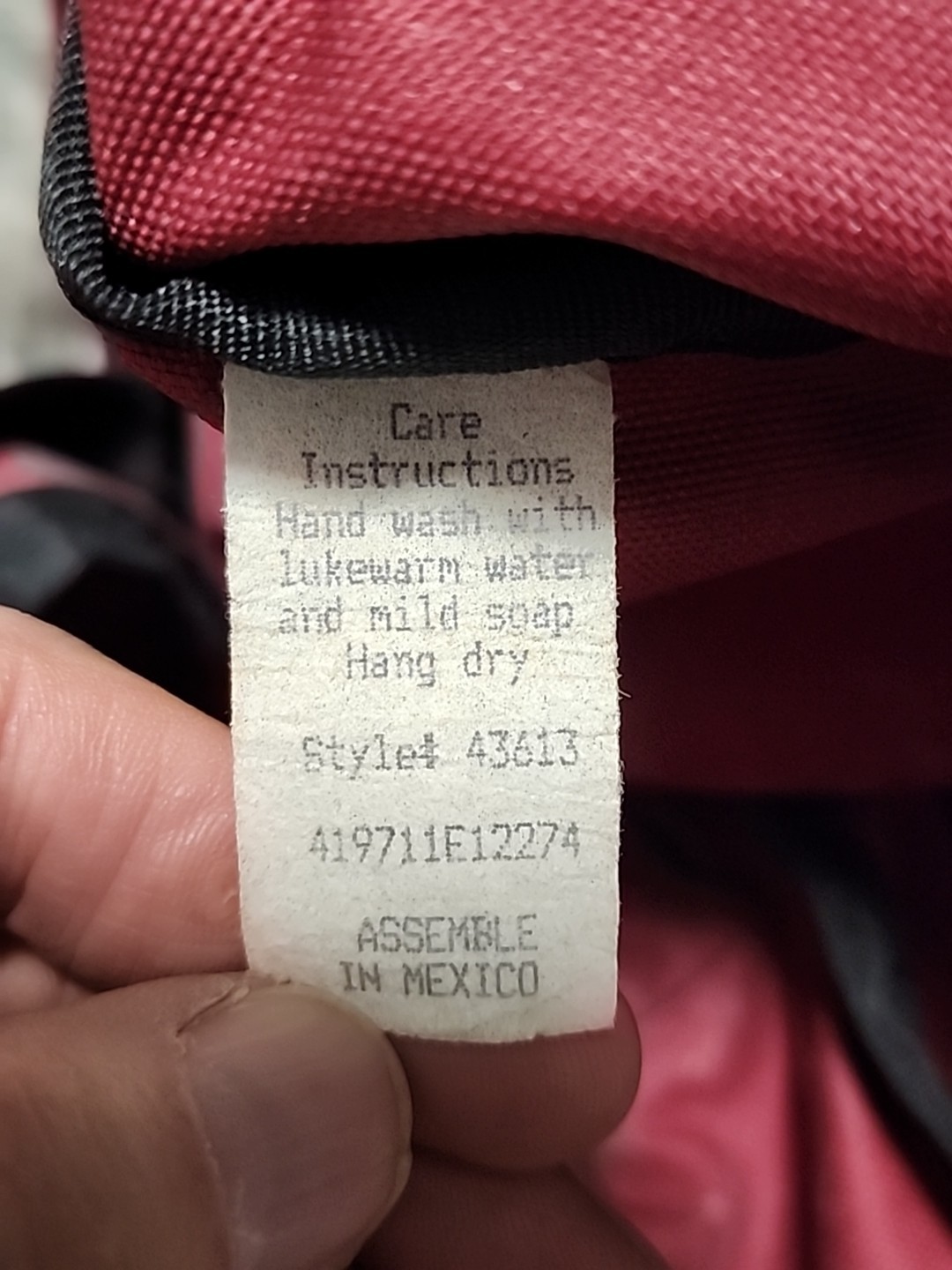 USED JanSport T501 (?) Superbreak Backpack – Red; 2 Openings; Canvas Bottom