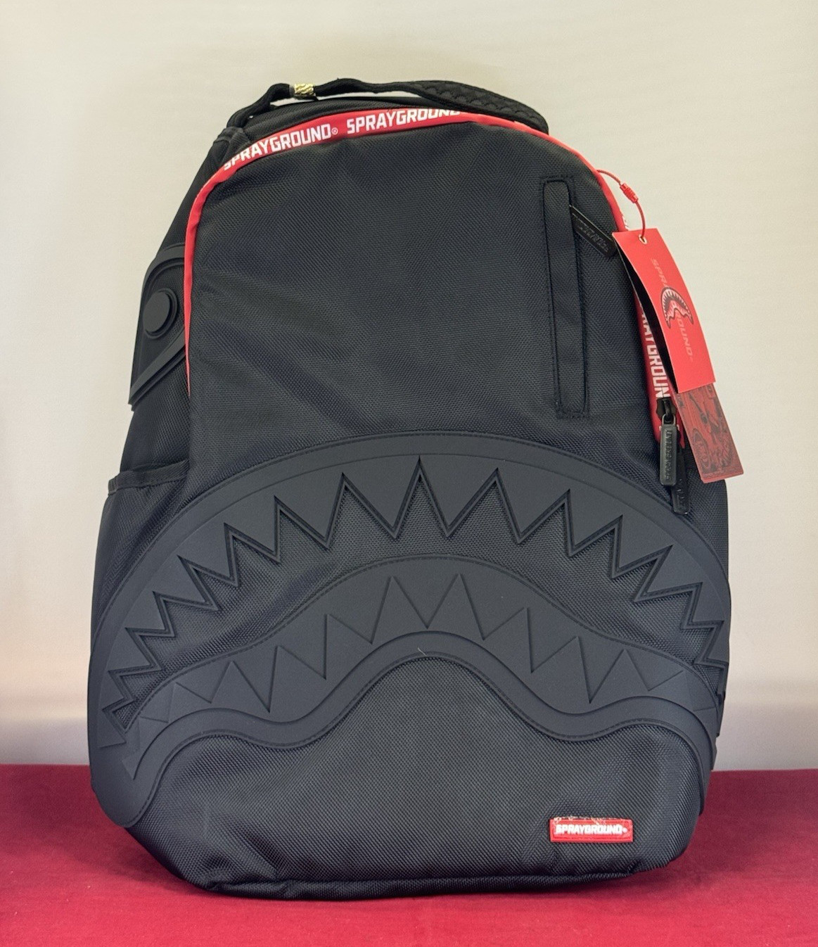 Sprayground The Hero Red Tape Limited Edition DLXR Backpack