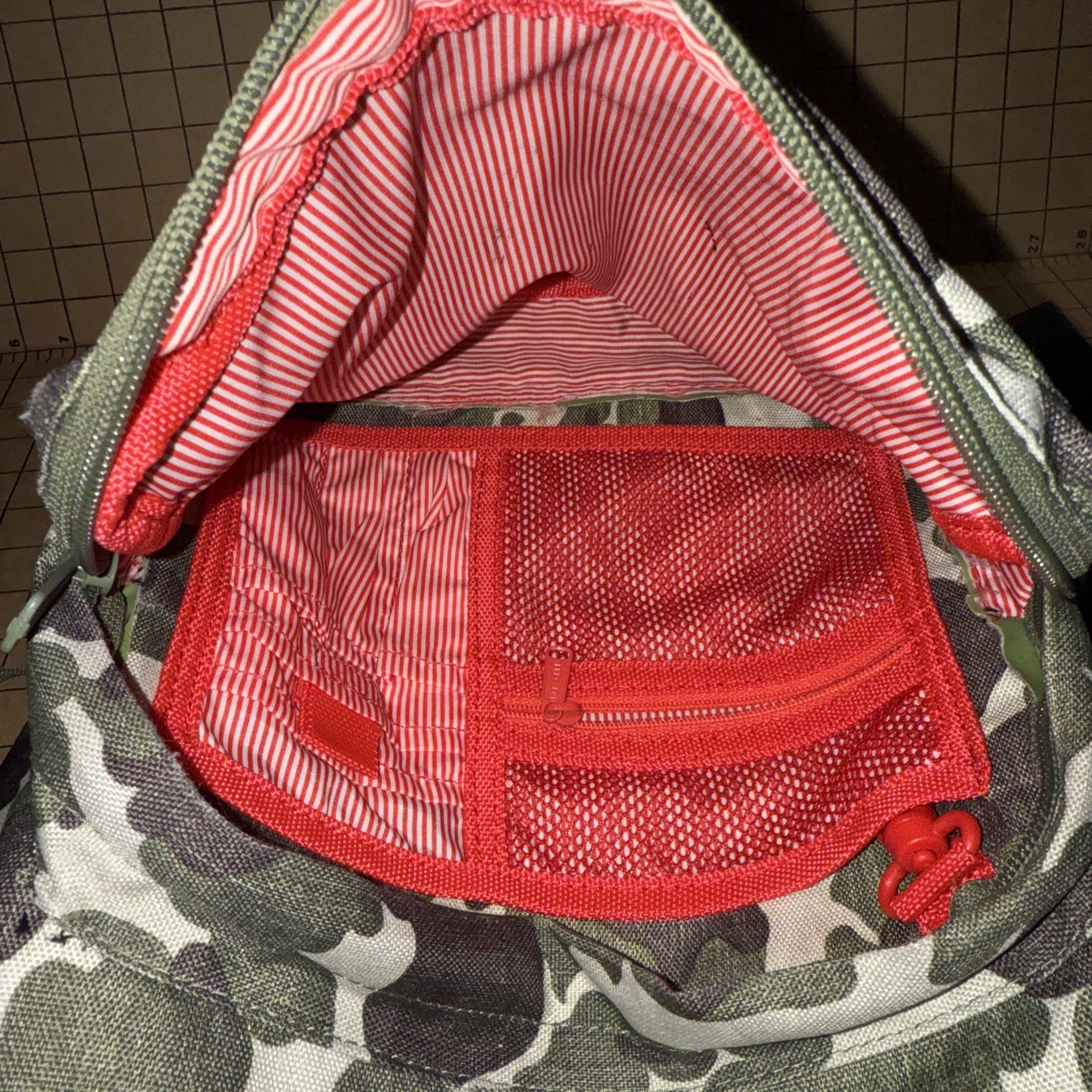 Herschel Supply Co Camo Backpack 15” Canvas Army Green School Laptop Utility Bag