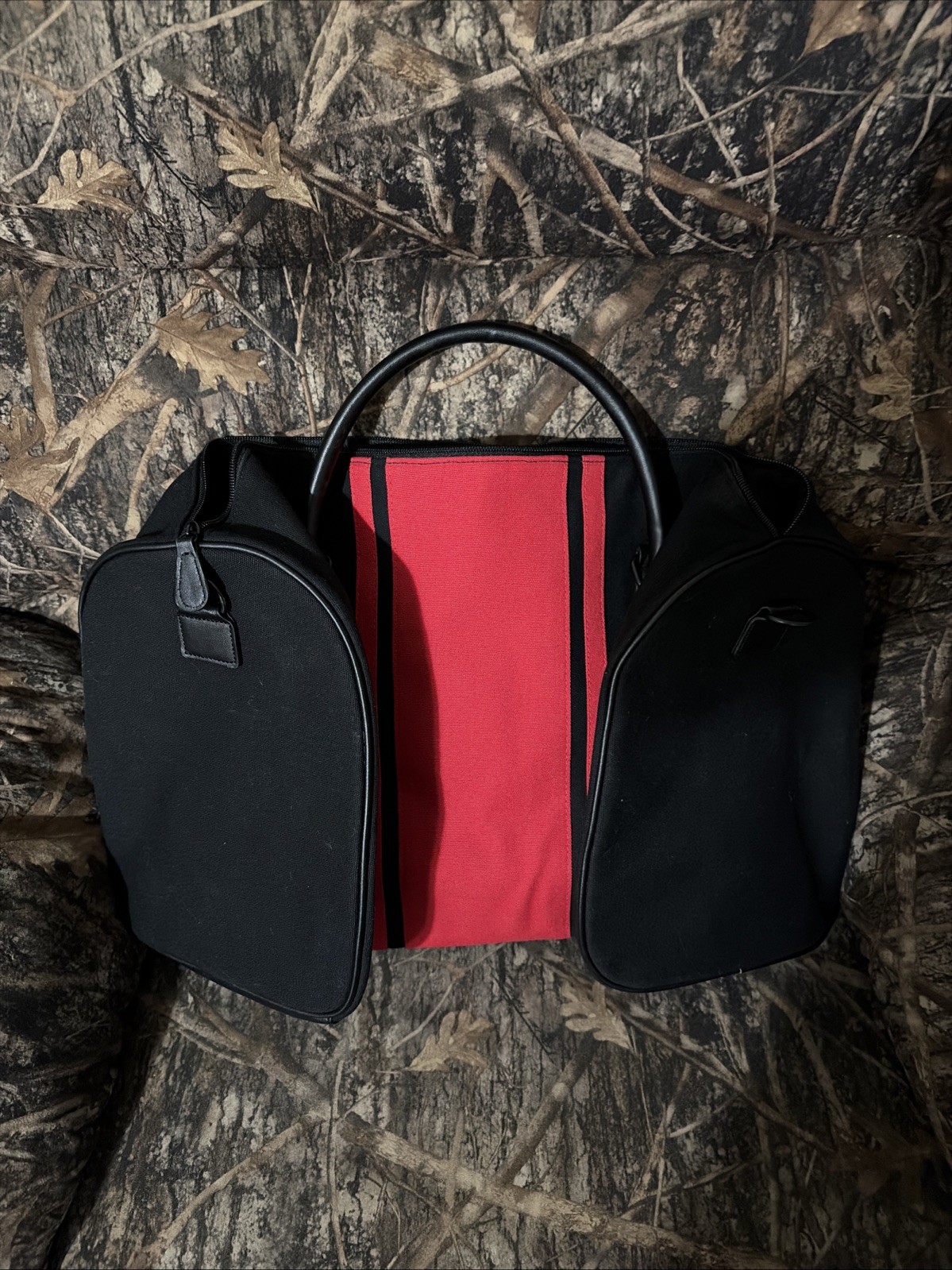 POLO RALPH LAUREN Fragrances Black/Red Duffle Travel Overnight Bag 20″ (Read)