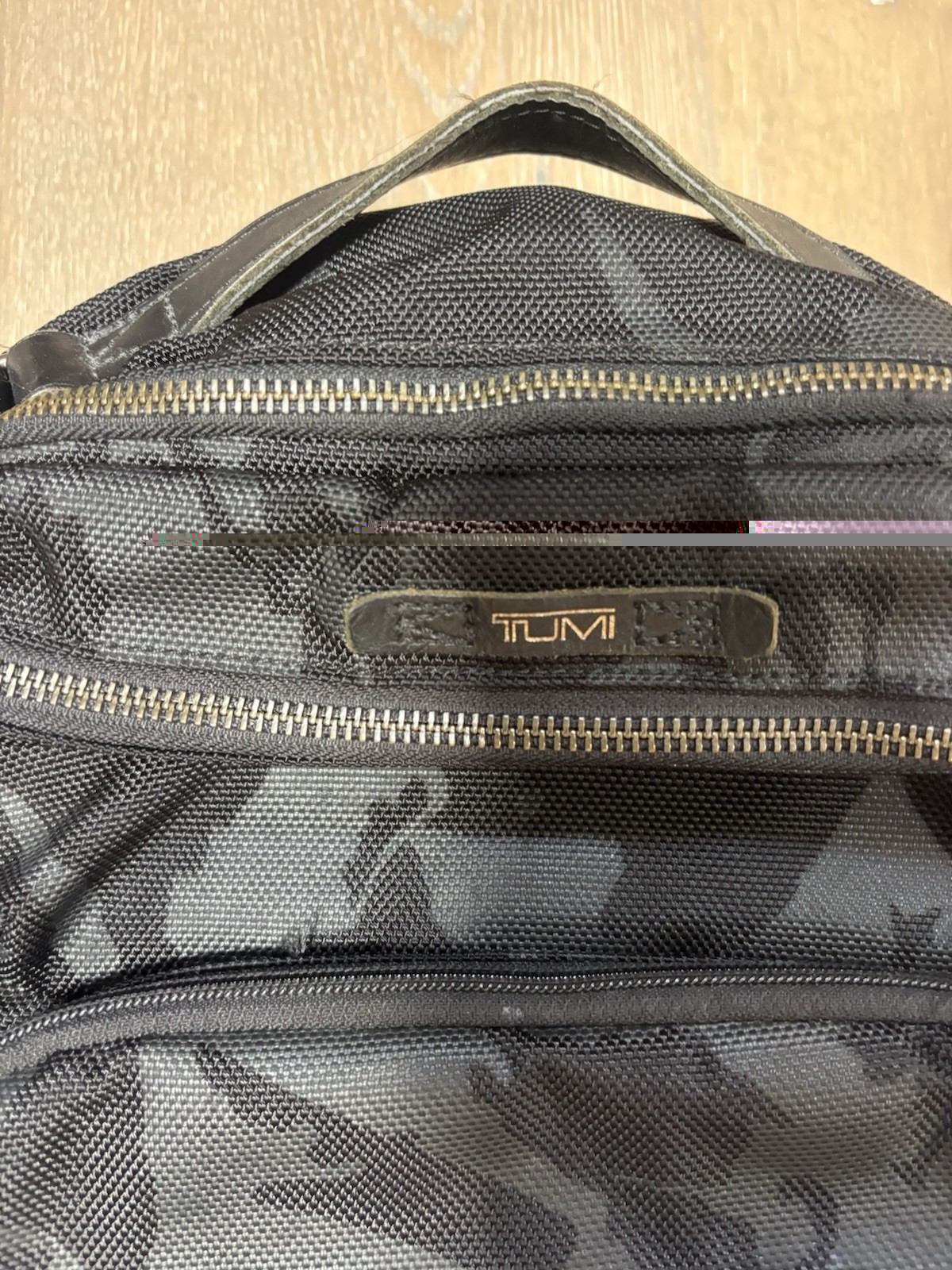 TUMI Dalston Massie Backpack Black Camo Laptop Business Bag Ballistic Nylon