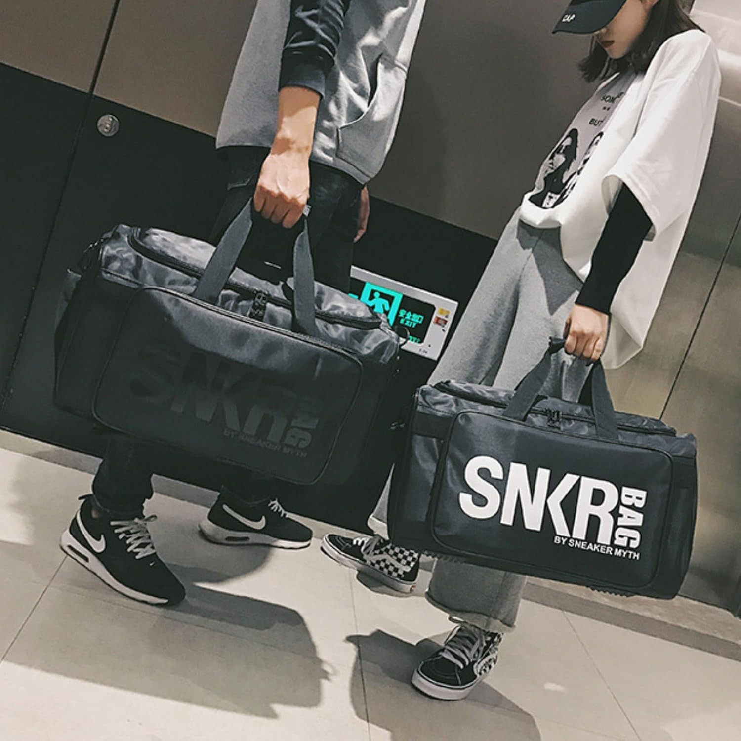 Sneaker Duffel Travel Bag for Men Women, Waterproof Basketball Shoe Bags