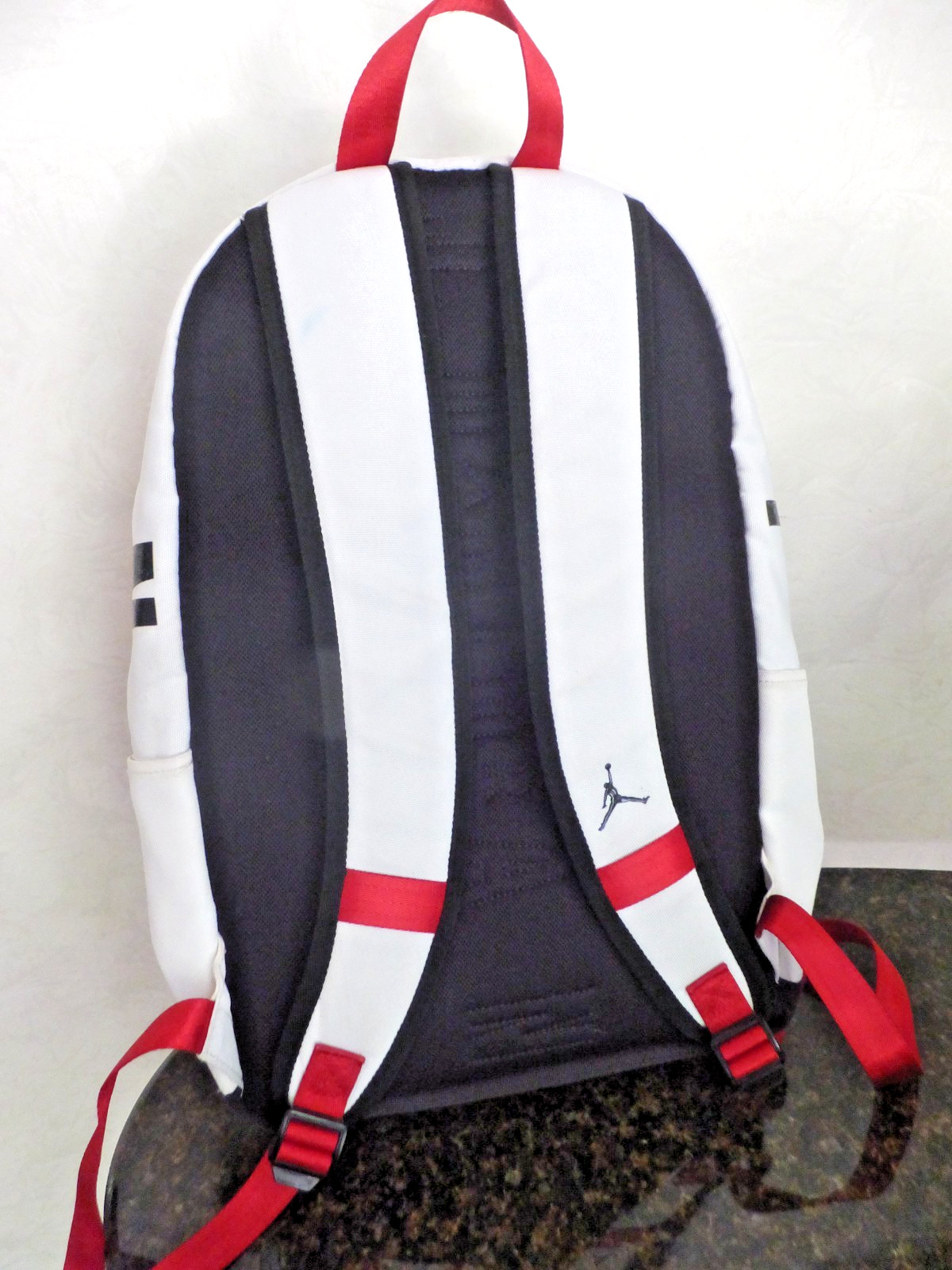 Nike Air Jordan Jumpman Backpack White Black Red 9A0172-001