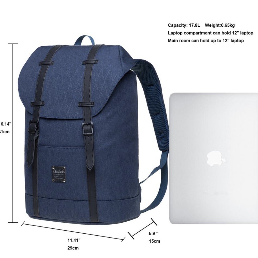 KAUKKO Laptop Computer Backpack Fits 15.6 In Laptop EP6-15 Multiple Purpose Bag