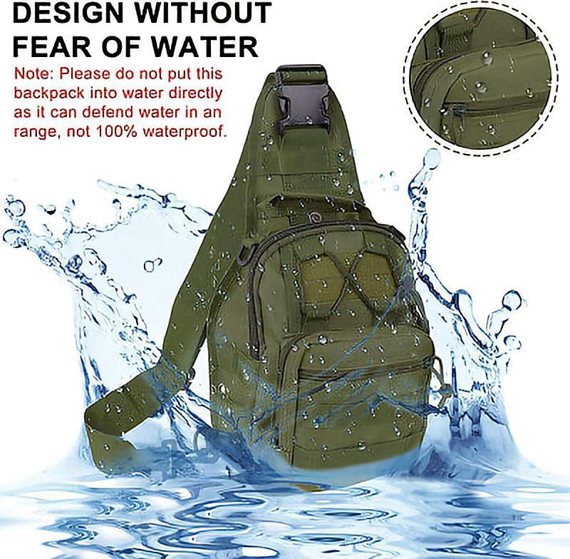 Outdoor Mens Backpack Tactical Sling Shoulder Bag Molle Travel Chest Pack Hiking