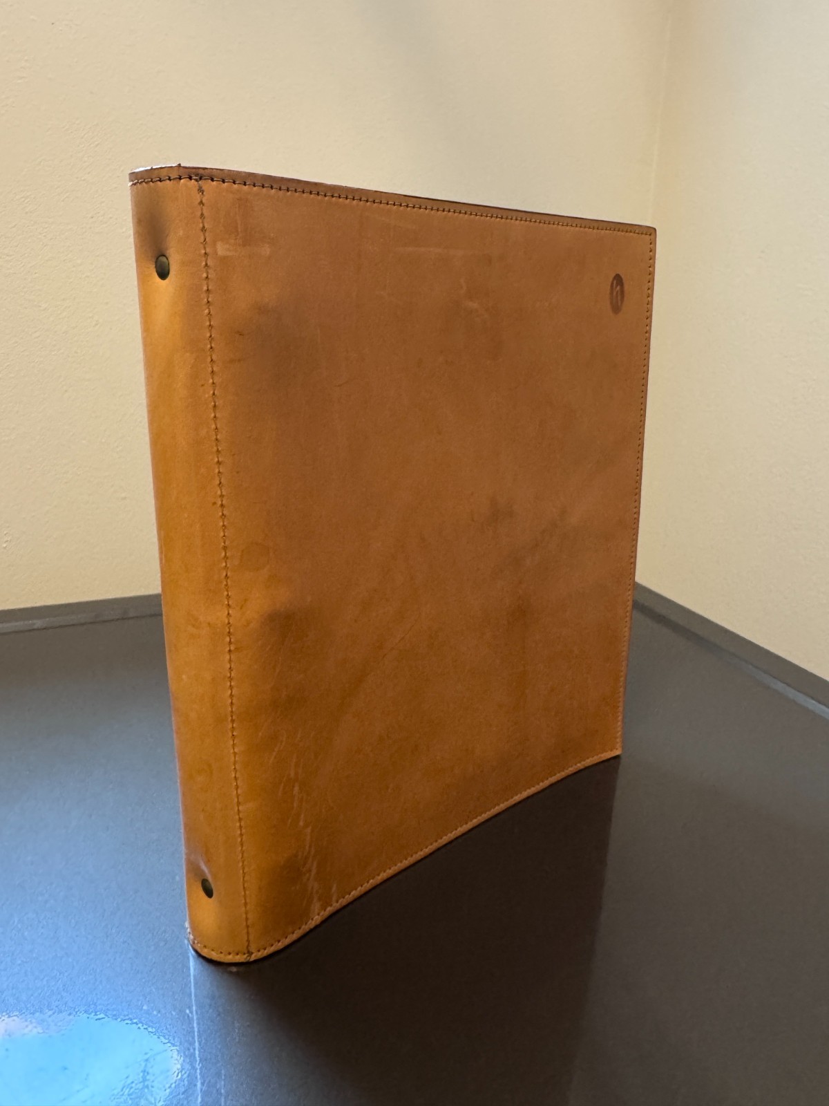 Hartmann Belting Leather 3 Ring Binder – Made in USA – Vintage Pre 2000