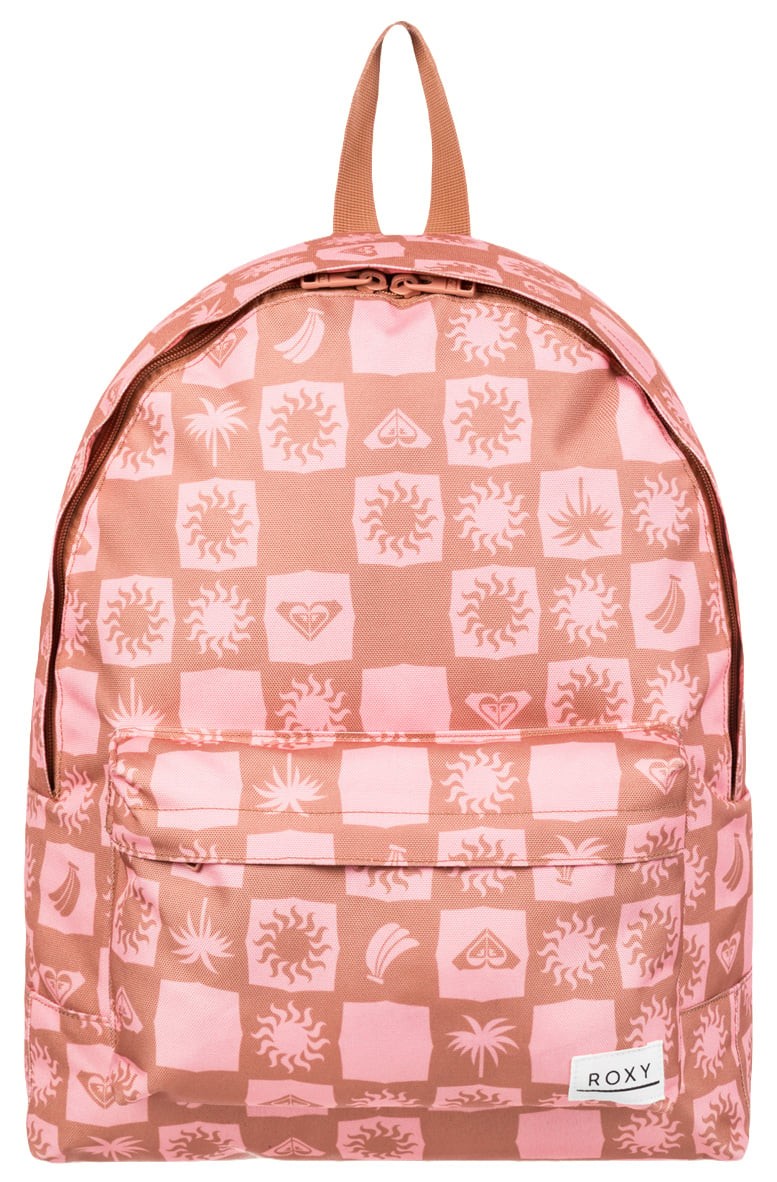 Roxy Sugar Baby Printed Backpack – Camel Sunsquare Ax – New
