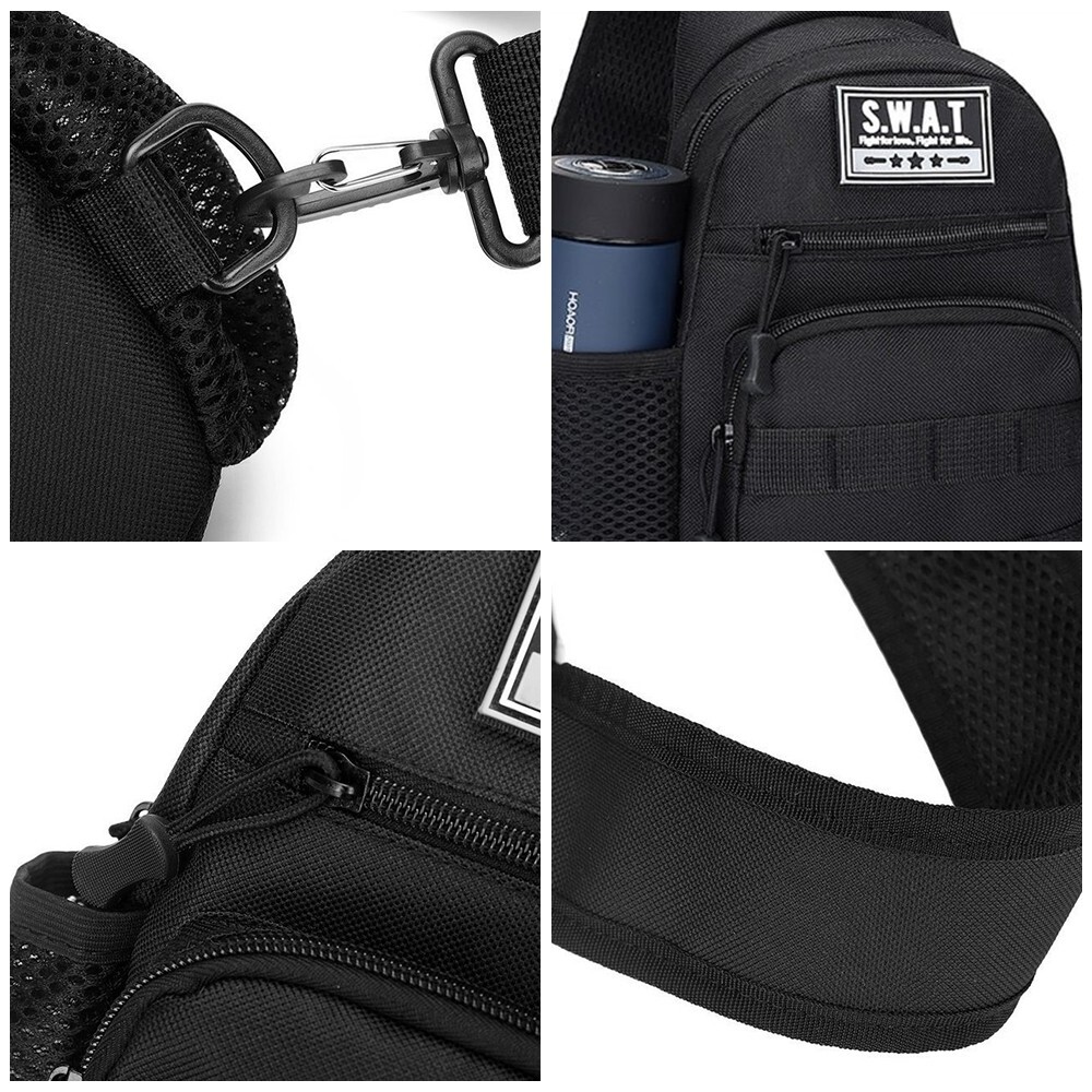Outdoor Tactical Sling Bag Military Molle Crossbody Pack Chest Shoulder Backpack