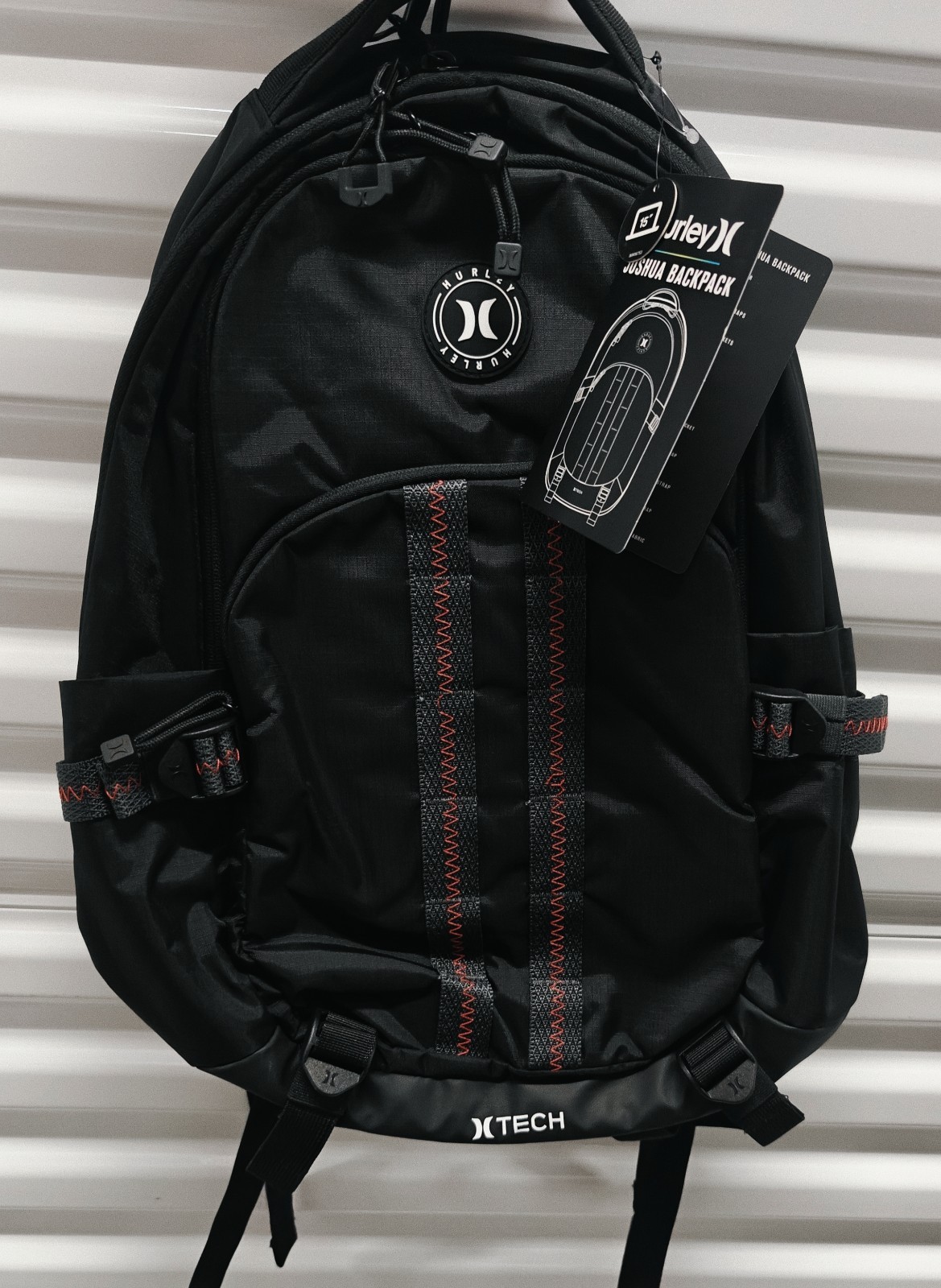 Hurley, Men’s Joshua Black Commuter Travel Backpack, ONE SIZE Black Or ?