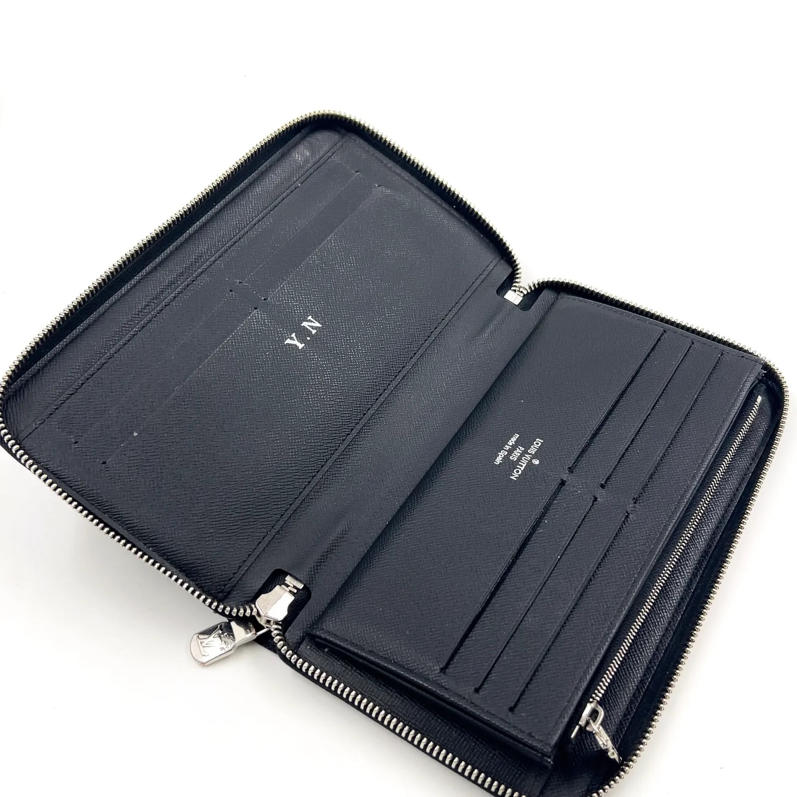 Louis Vuitton N60111 Damier Graphite Zippy Organizer NM Long Wallet Hot Stamped