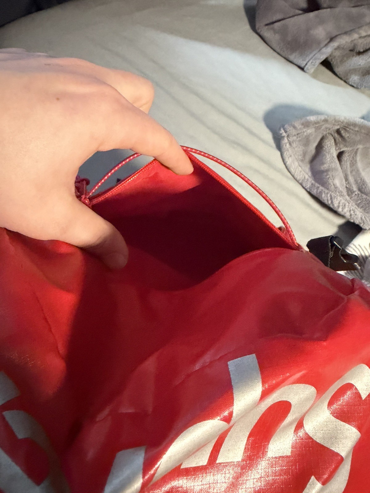 Supreme Red Cordura Backpack FW17 Great Condition 100% Authentic