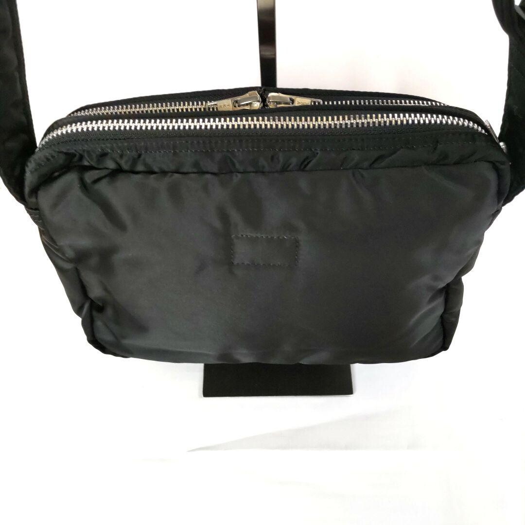 PORTER Tanker Black 2 Layer Shoulder Bag S Nylon Double Zip Japan 27cm 17cm 8cm
