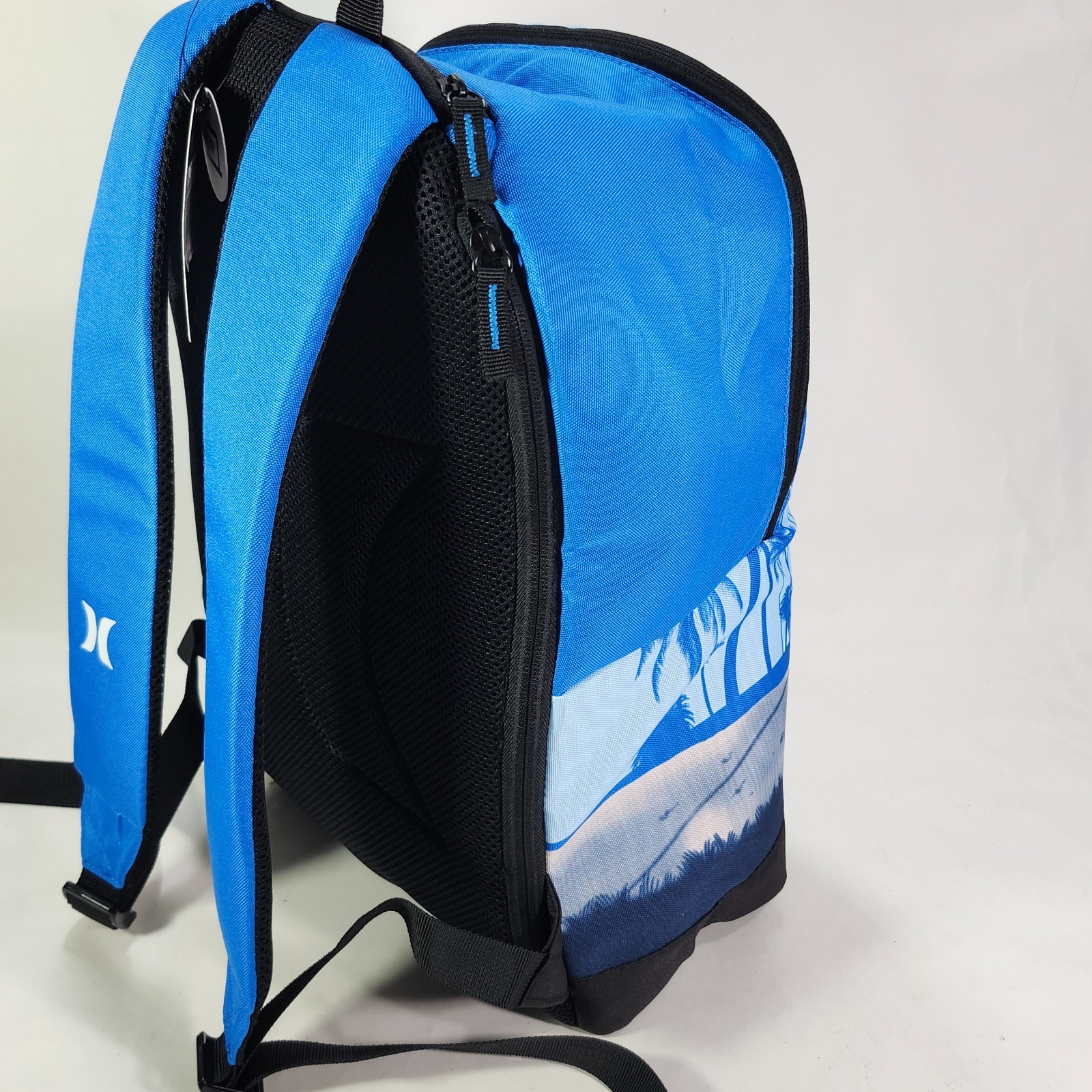 Hurley Backpack Skateboard Surfboard Monkey Blue 15″ Laptop Sleeve Tavel Bag NWT
