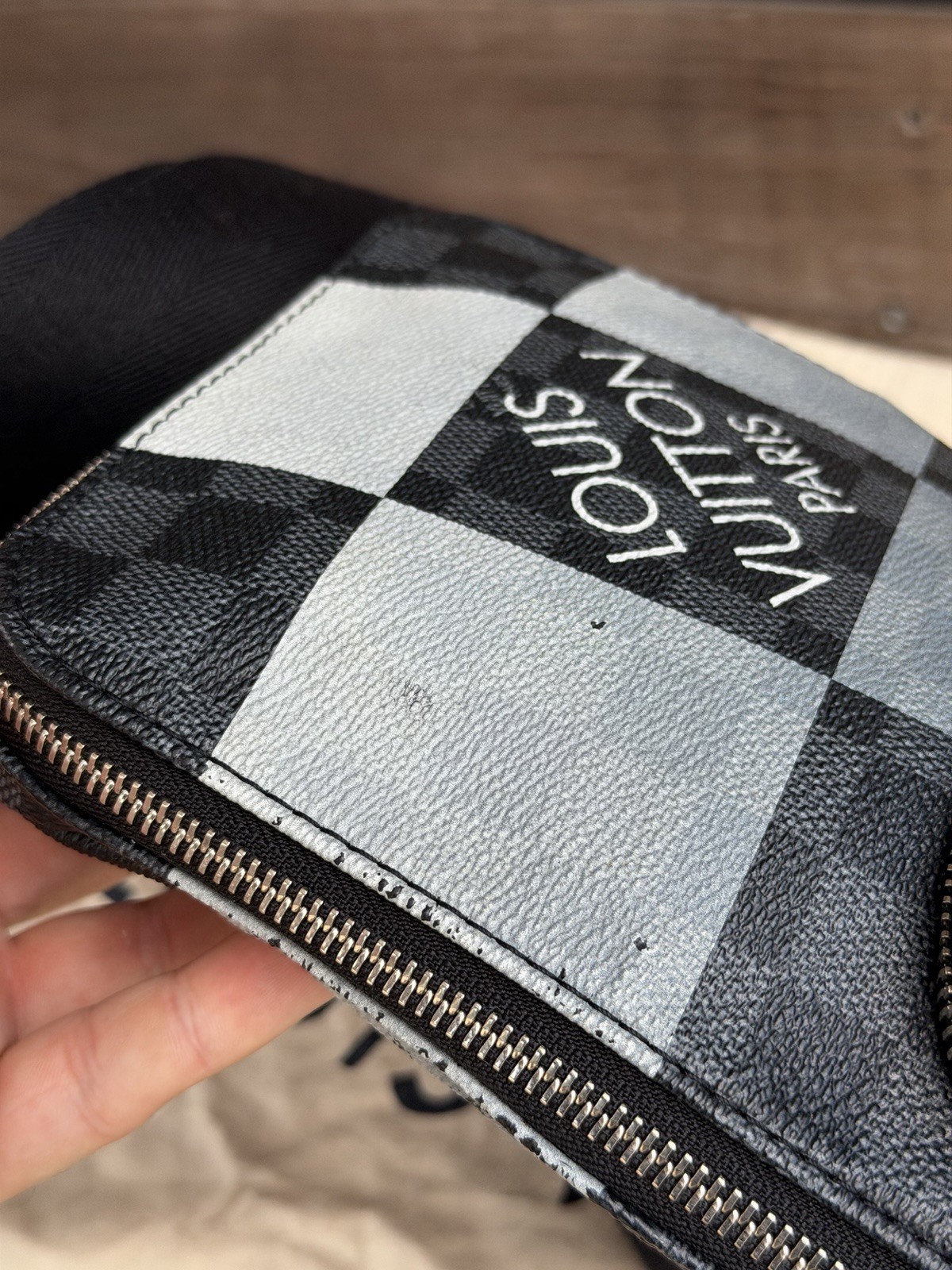 Louis Vuitton Damier Graphite Giant Avenue Sling Bag Black LV