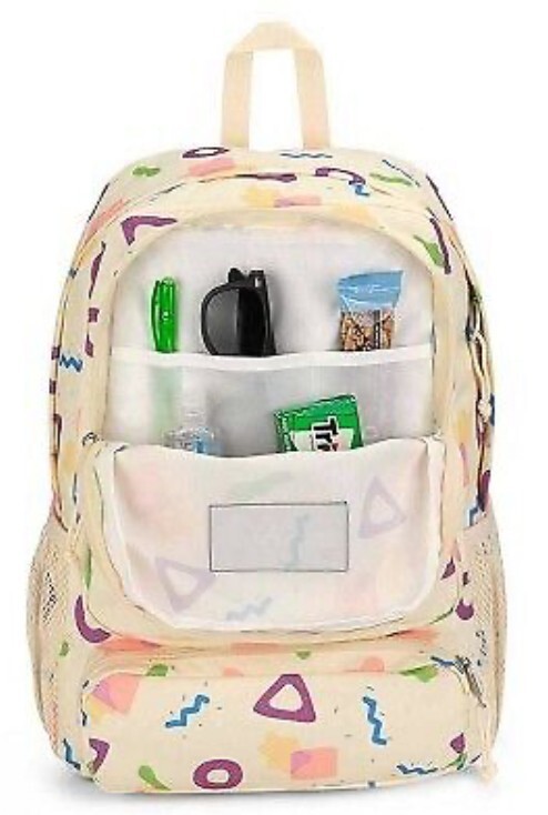 NEW JanSport Doubleton Backpack – Memphis Mood Neon (17″ x 12.5″ x 5.5″)