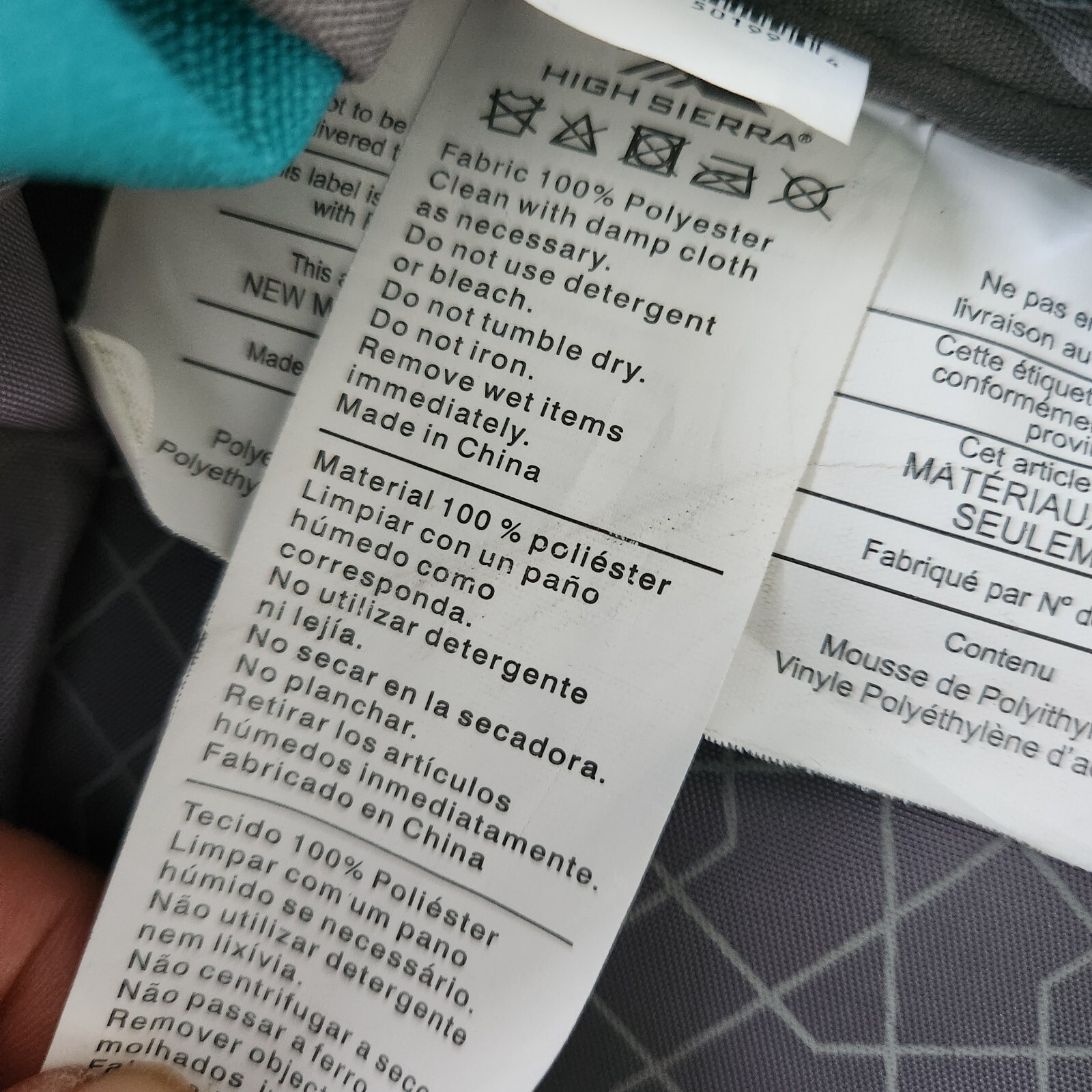 High Sierra Unisex Riprap Water Repellent Everyday Laptop Backpack Aqua Blue