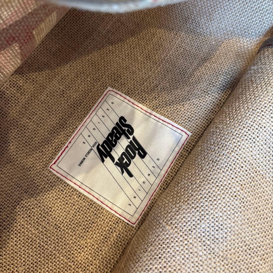 RockSteady PORTER BEAMS Collaboration Tote Bag Jute Linen Used Japan