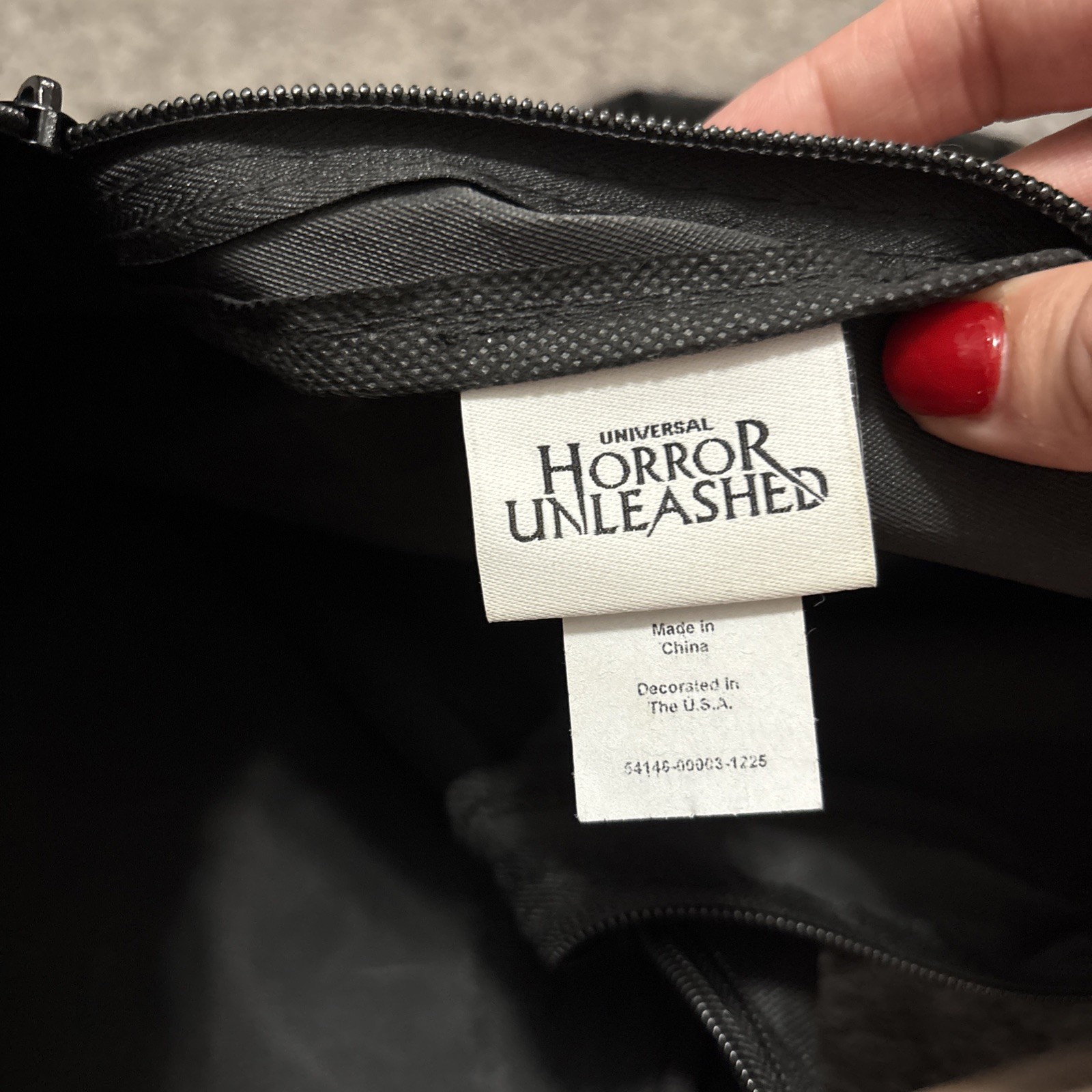 Universal Horror Unleashed Las Vegas Backpack Halloween Black Red