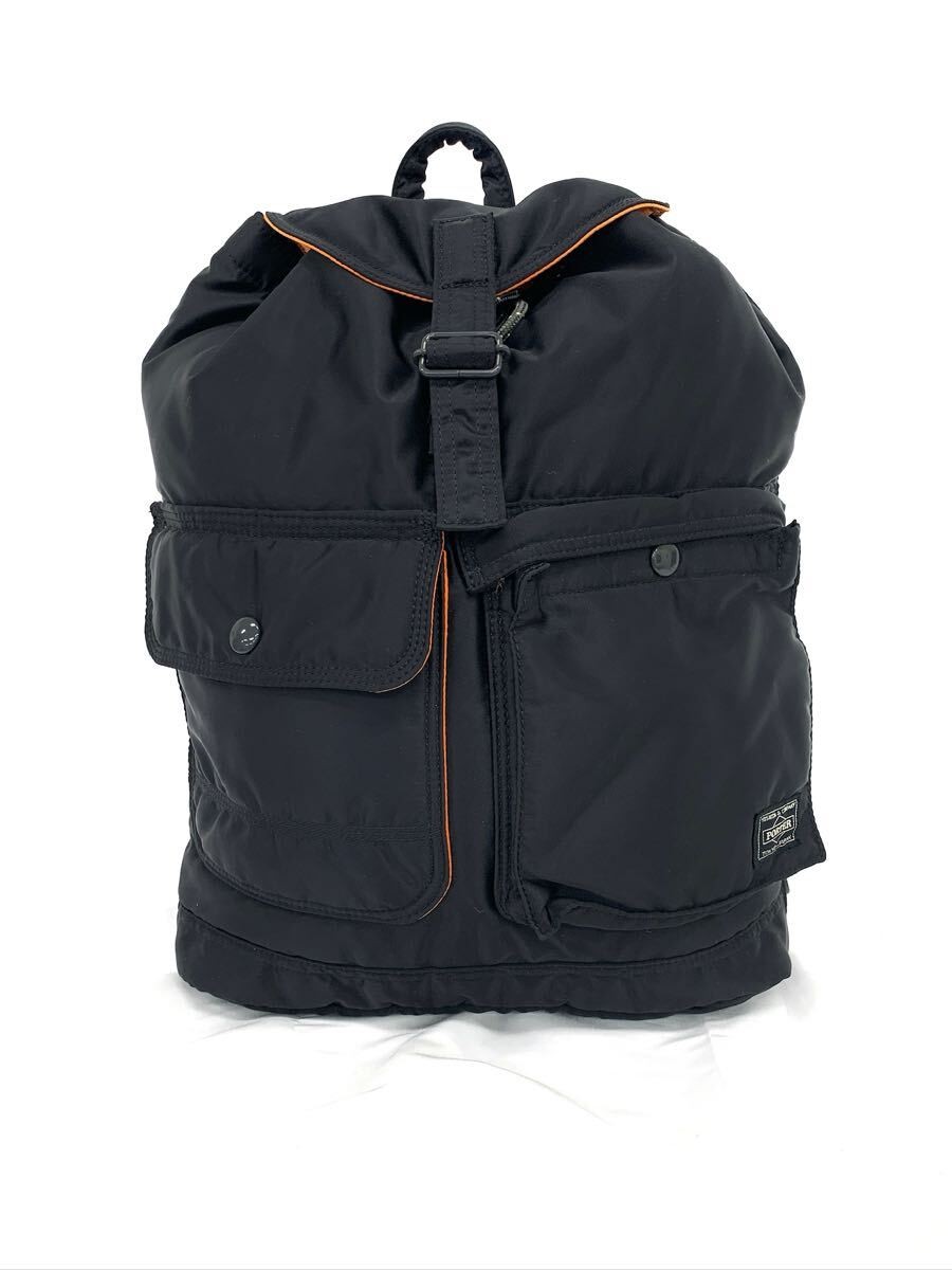 PORTER Yoshida Kaban Tanker Backpack Rucksack Black Nylon Bag Height 37cm Width
