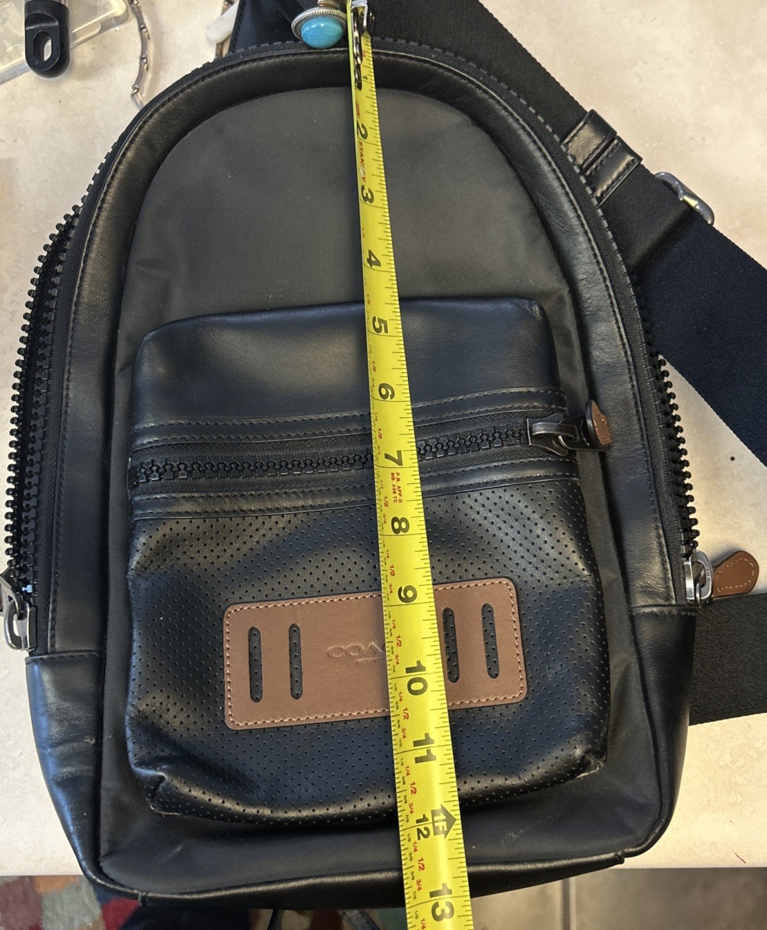 Coach Terrain Pack F56877 Mixed Material /Leather Convertible Backpack Crossbody