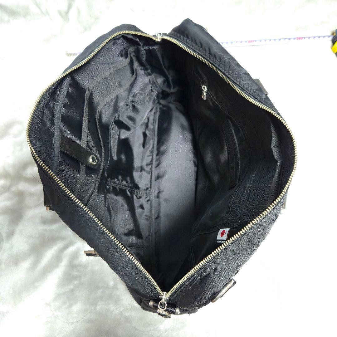 Master-piece Black Nylon Business Bag Used Japan