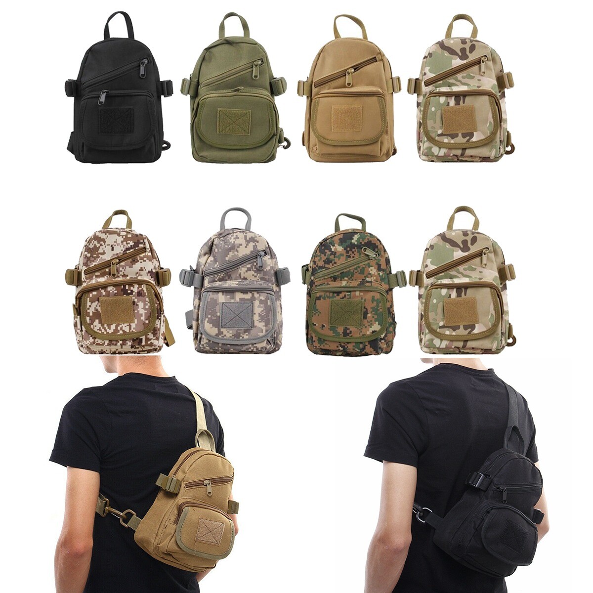 Oxford Cloth Casual Shoulder Small Chest Bag Sports Chest Bag Backpack Hiking