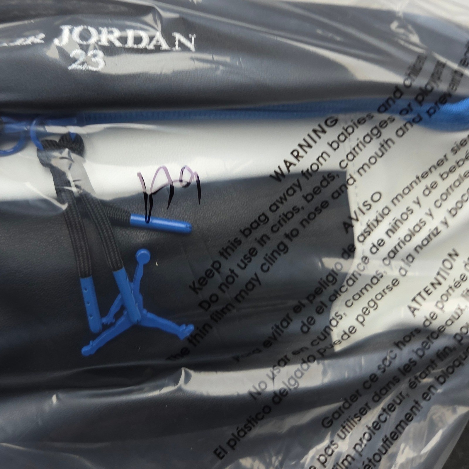 Jordan Jumpman Waist Pack Black White Royal Blue 9A0188-459 Bag