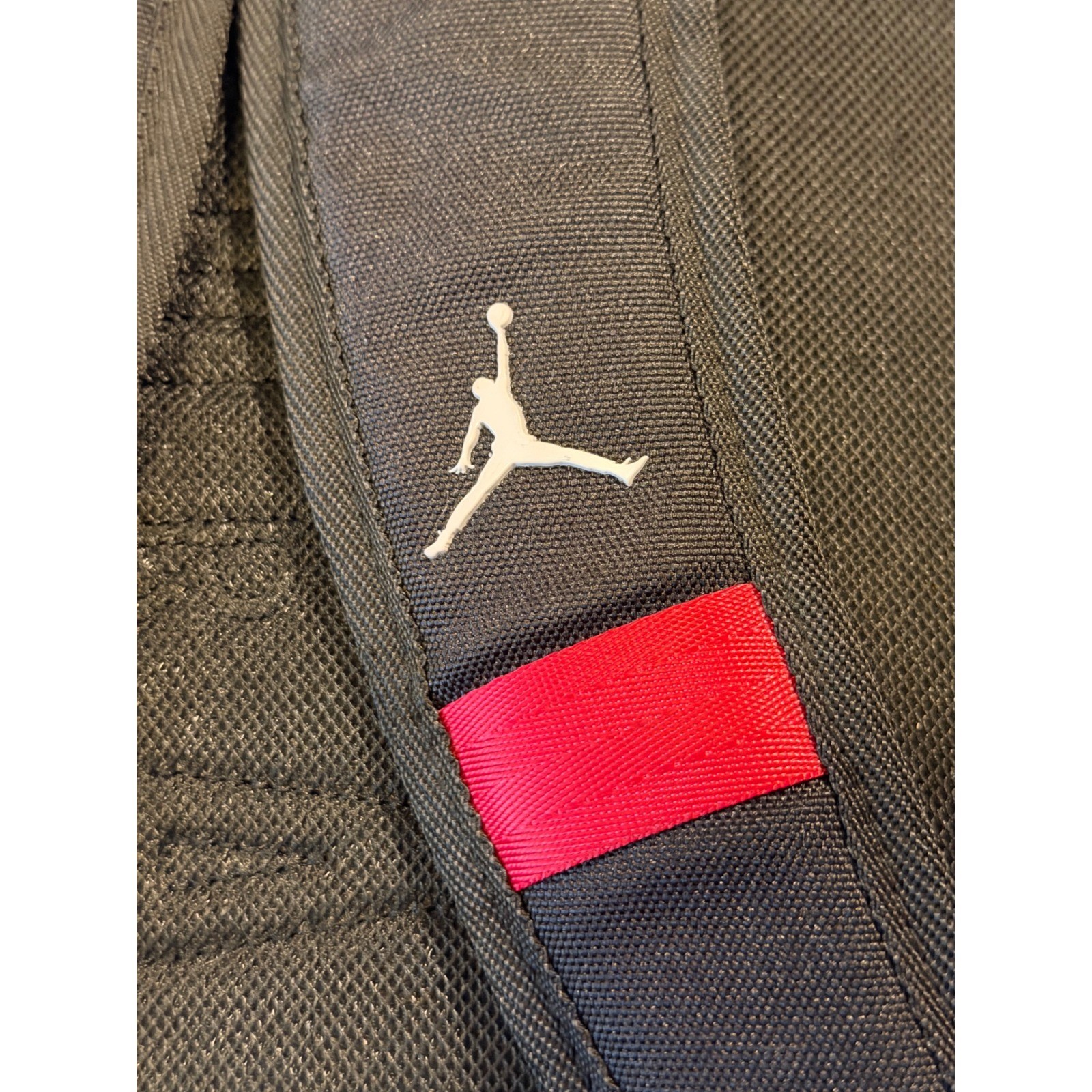 Jordan Backpack Unisex Black Red Jumpman Logo School Sports Travel Bag *