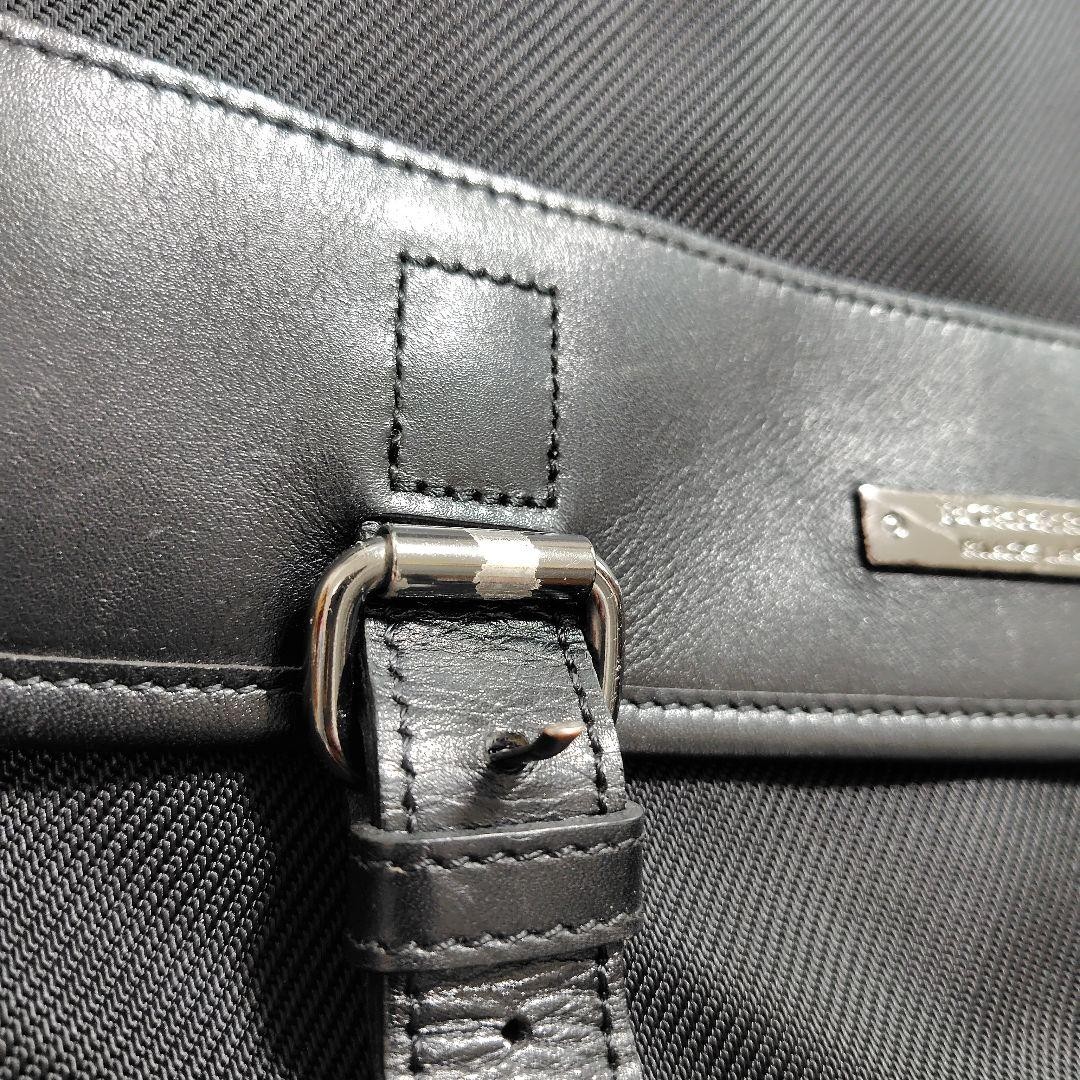 BURBERRY BLACK LABEL Messenger bag Check Black Nylon Authentic From Japan