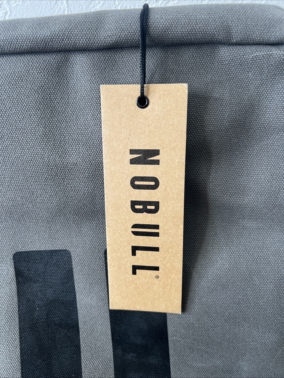 Nobull Duffle Backpack Horns Waxed Charcoal Canvas 19”x13” Brand New Duffleback