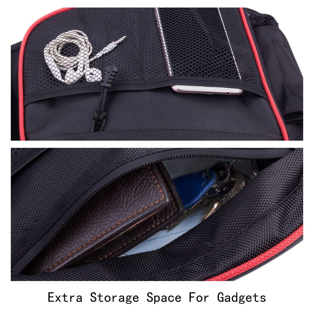 Side Door Bags for RZR with Removable Knee Pad, Front Door Side Storage Bag f…