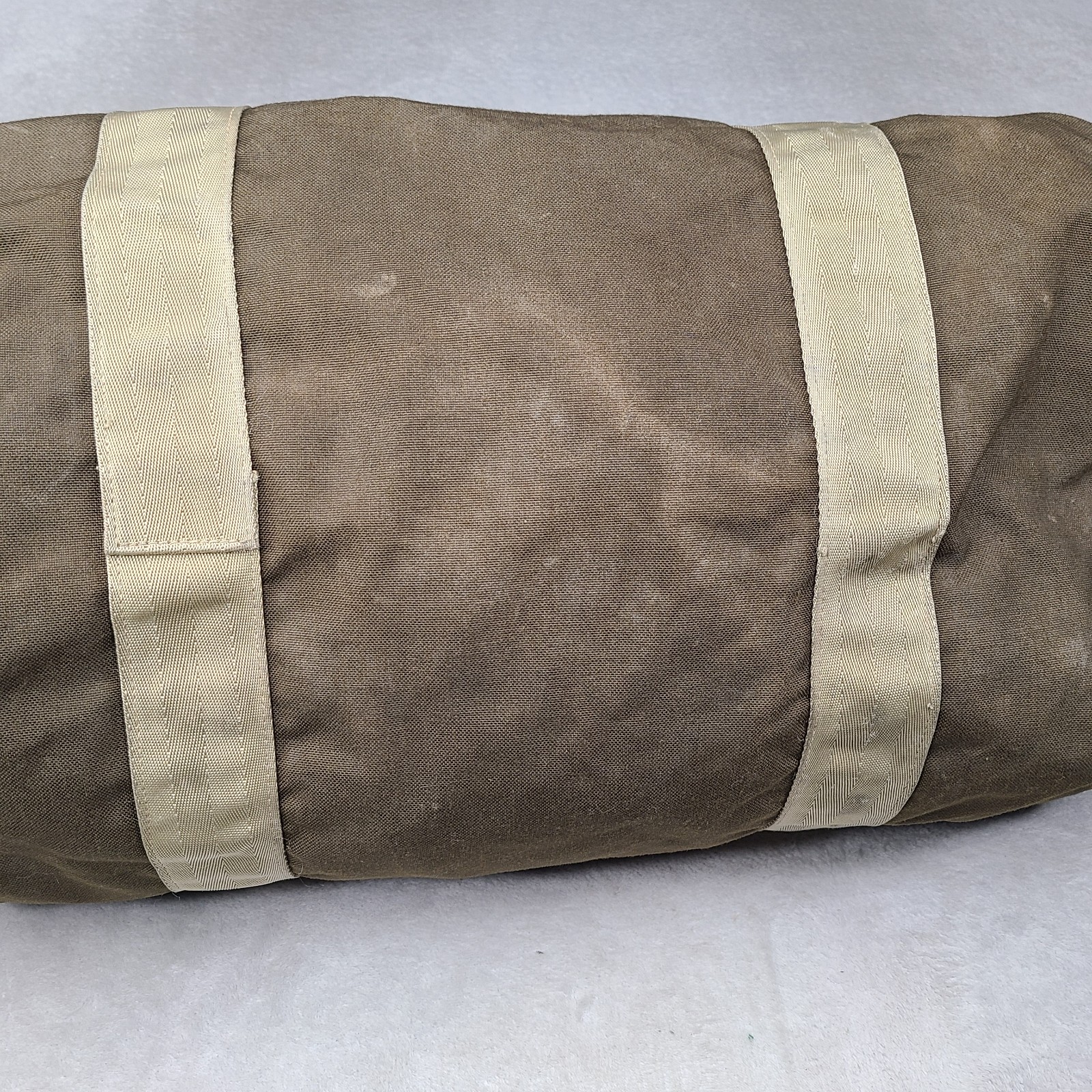 Vintage 80s BOYT Olive Canvas Duffel Lightweight Bag USA Iowa
