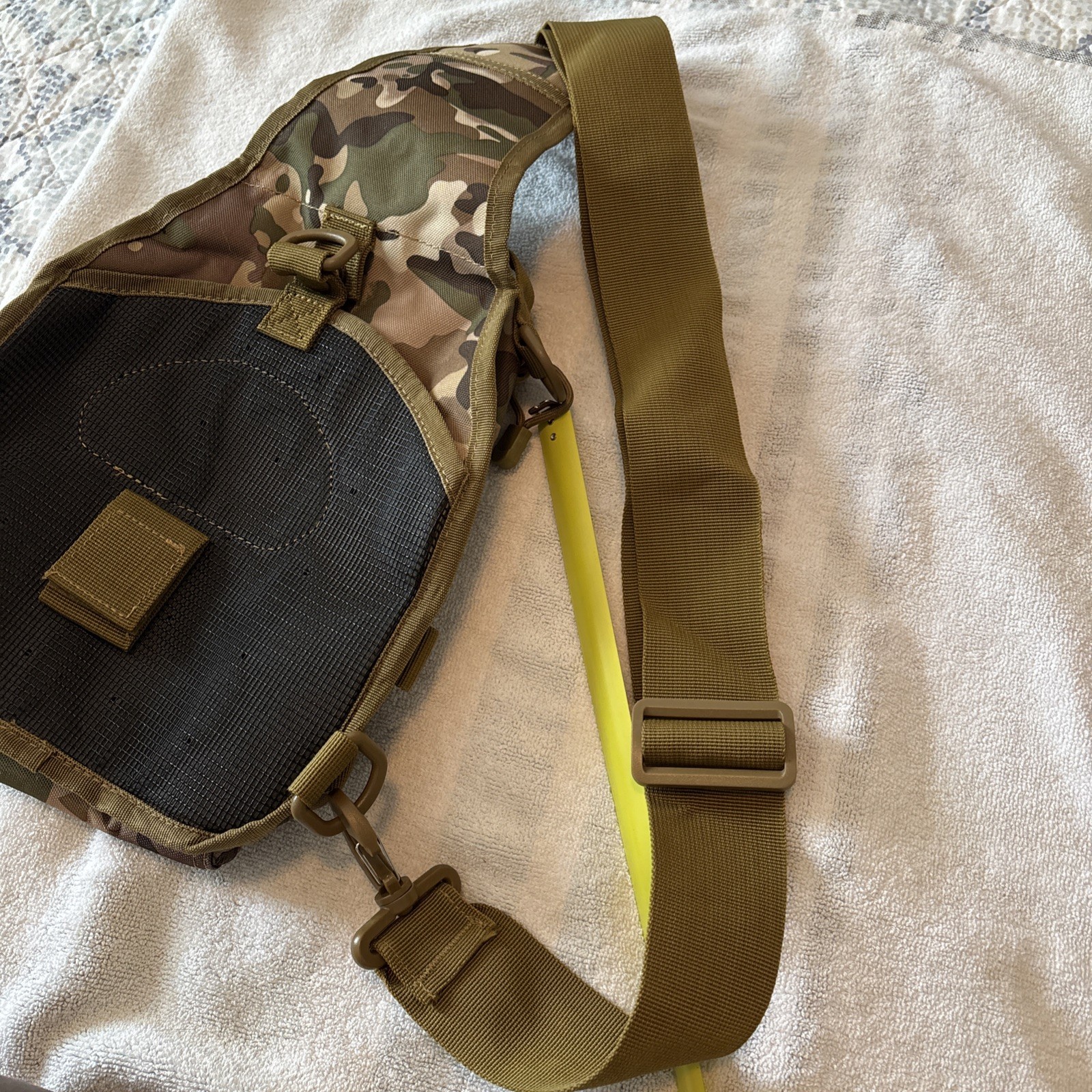 G4free Multi Cam Green Camo Tactical Sling Bag Molle System Zip Close NWOT