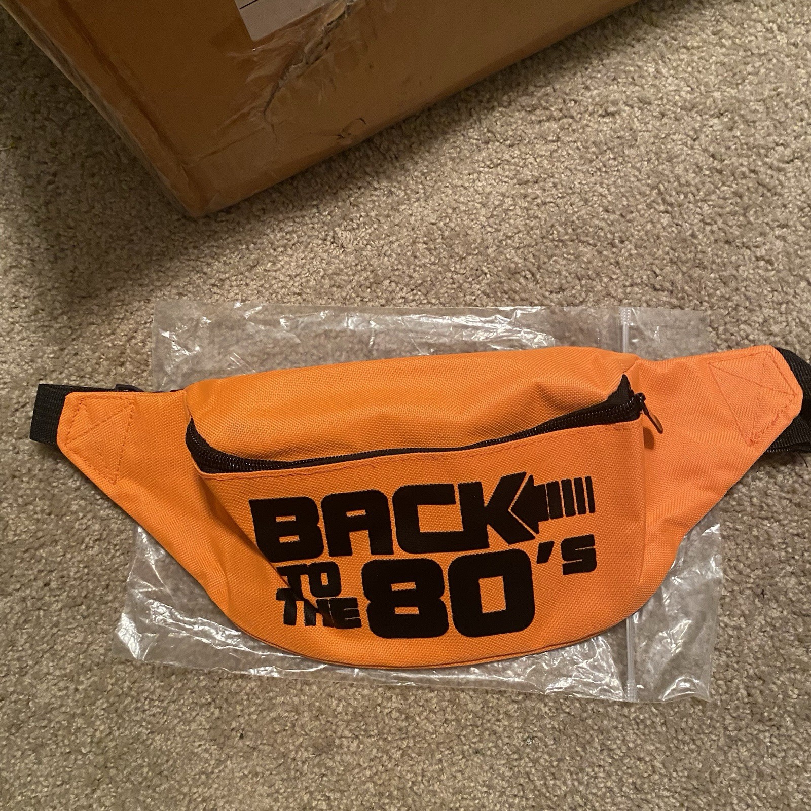 Back To The 80’s Retro Neon Fanny Pack Waist Pack Halloween Costume Accessory