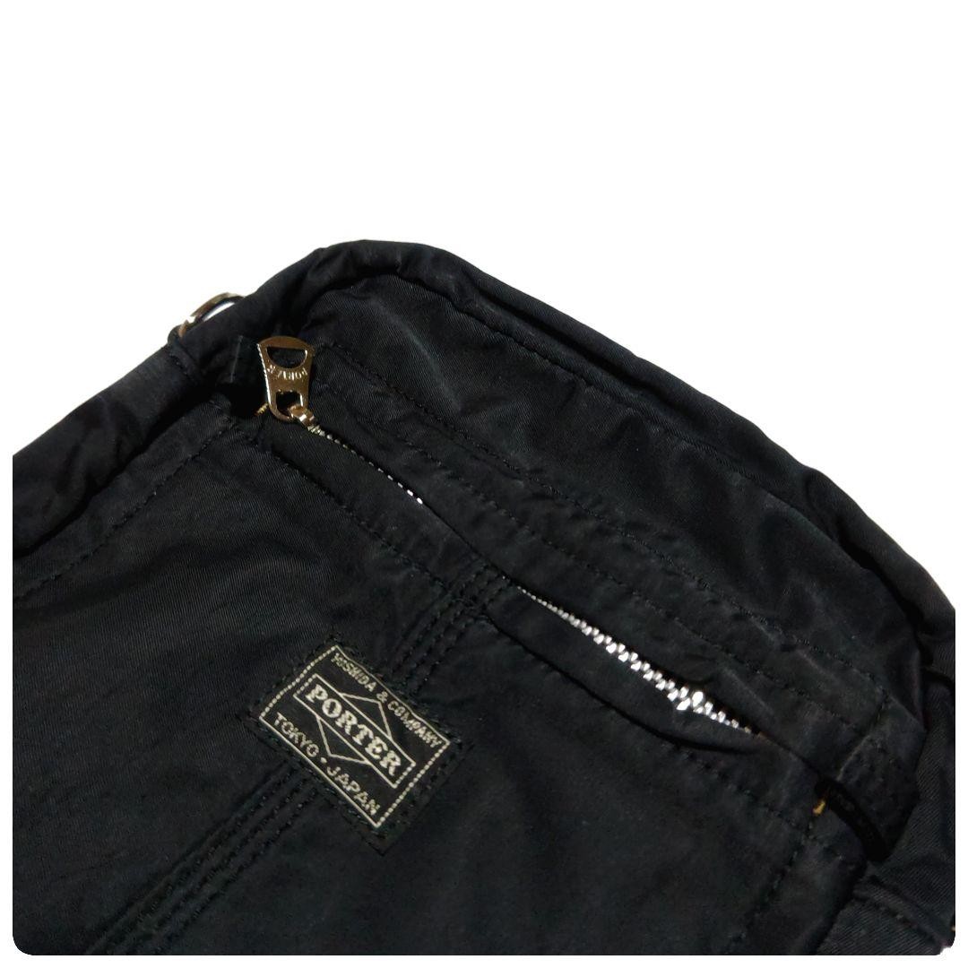 PORTER Mile Mini Shoulder Bag Nylon Cotton Twill Used Japan