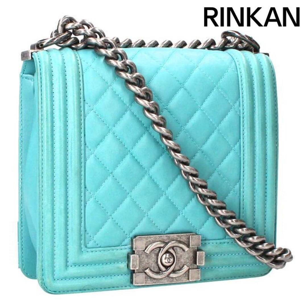 CHANEL Boy Mini Coco Mark Leather Chain Shoulder Bag Men’s Used d7d1aa1050109edf