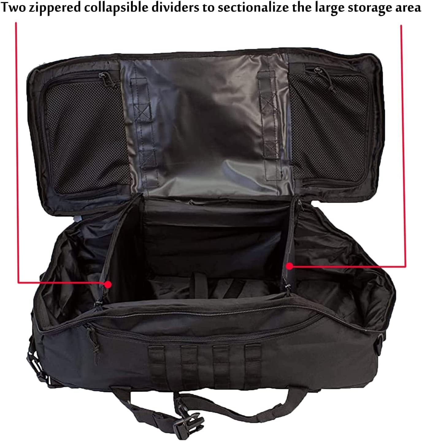 3-in-1 Military Backpack Duffle Bag for Travel, Gym, Weekender & Deployment