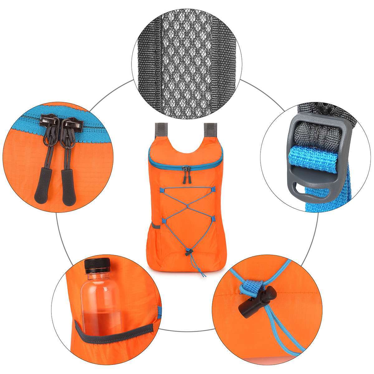 Lightweight Packable Backpack Travel Camping Outdoor Hiking Daypack Foldable NEW